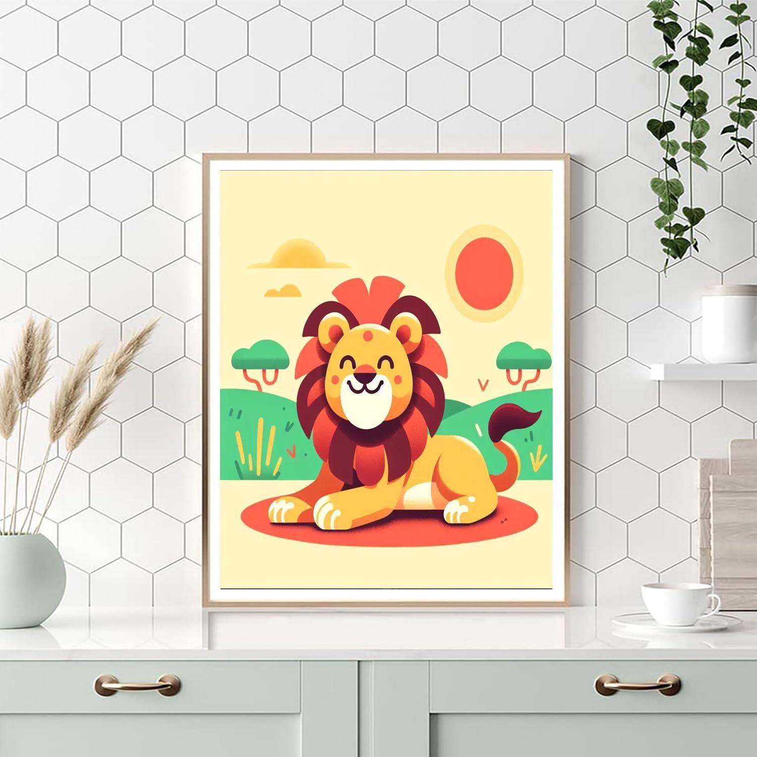 Lively Lion Paint By Color