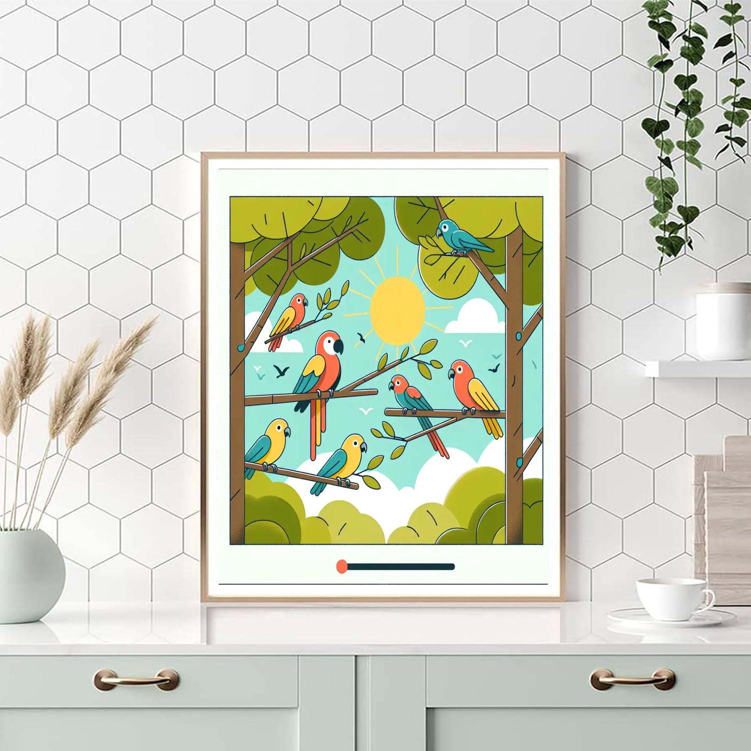 Fantastic Feathered Friends Numbered Painting Kits