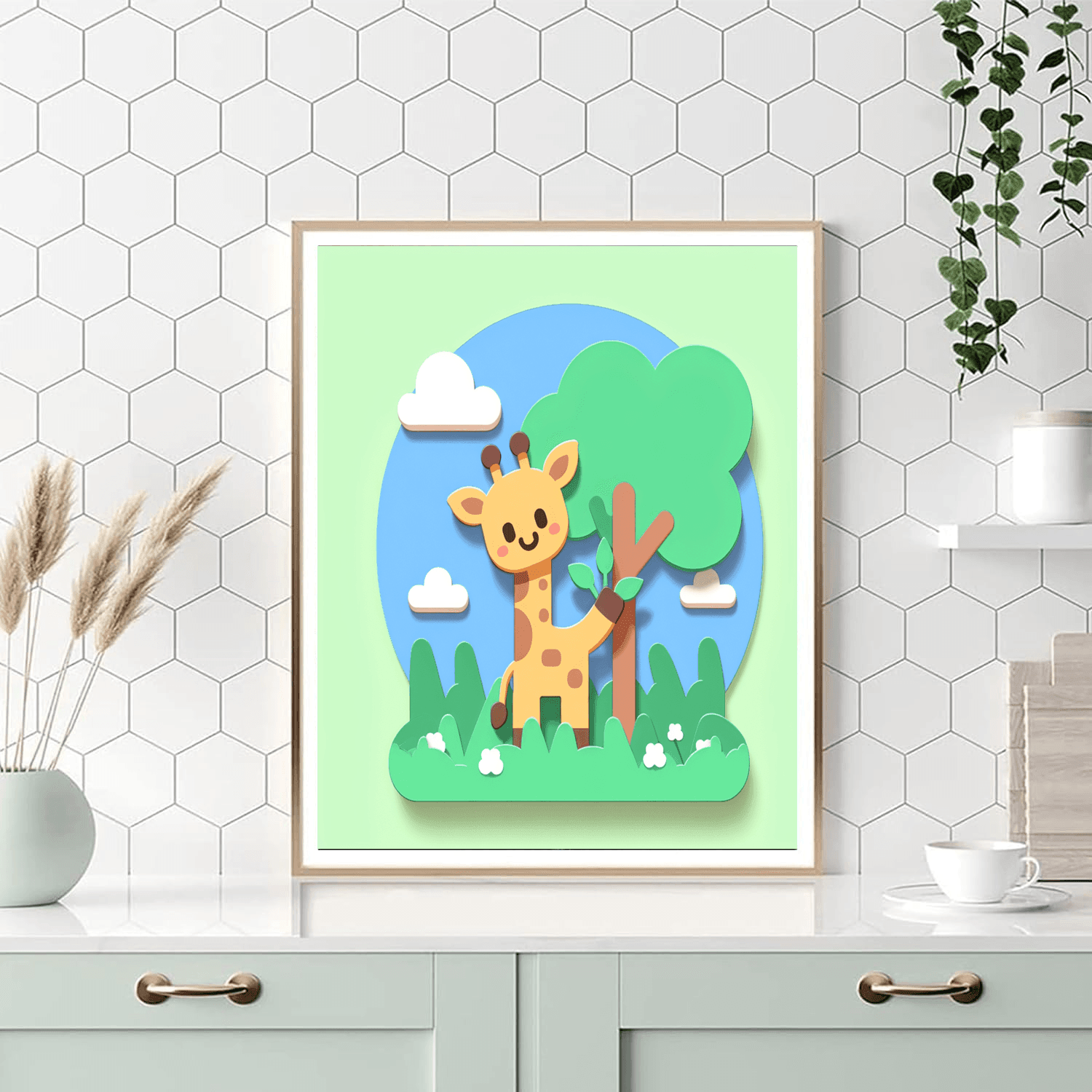 Groovy Giraffes Paint By Numbers Art