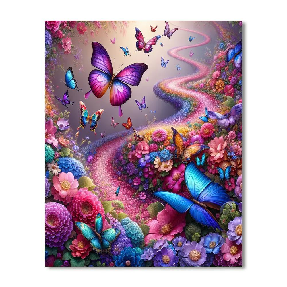 Butterfly Dream Path Paint By Number