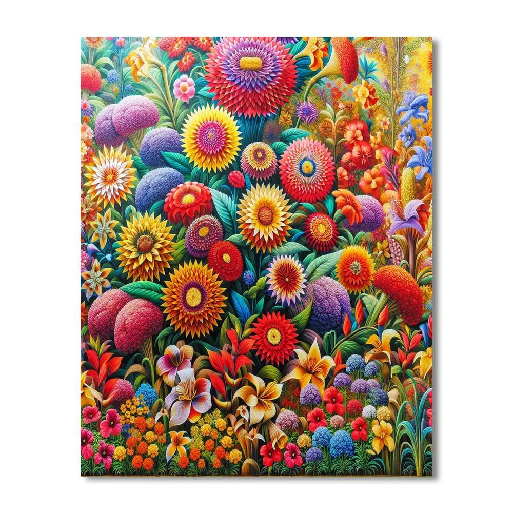 Vibrant Flora Symphony Paint By Numbers Kits