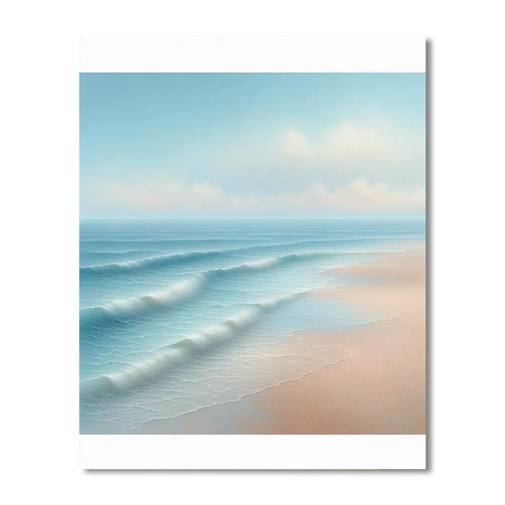 Ocean's Serene Melody Painting By Numbers Kit