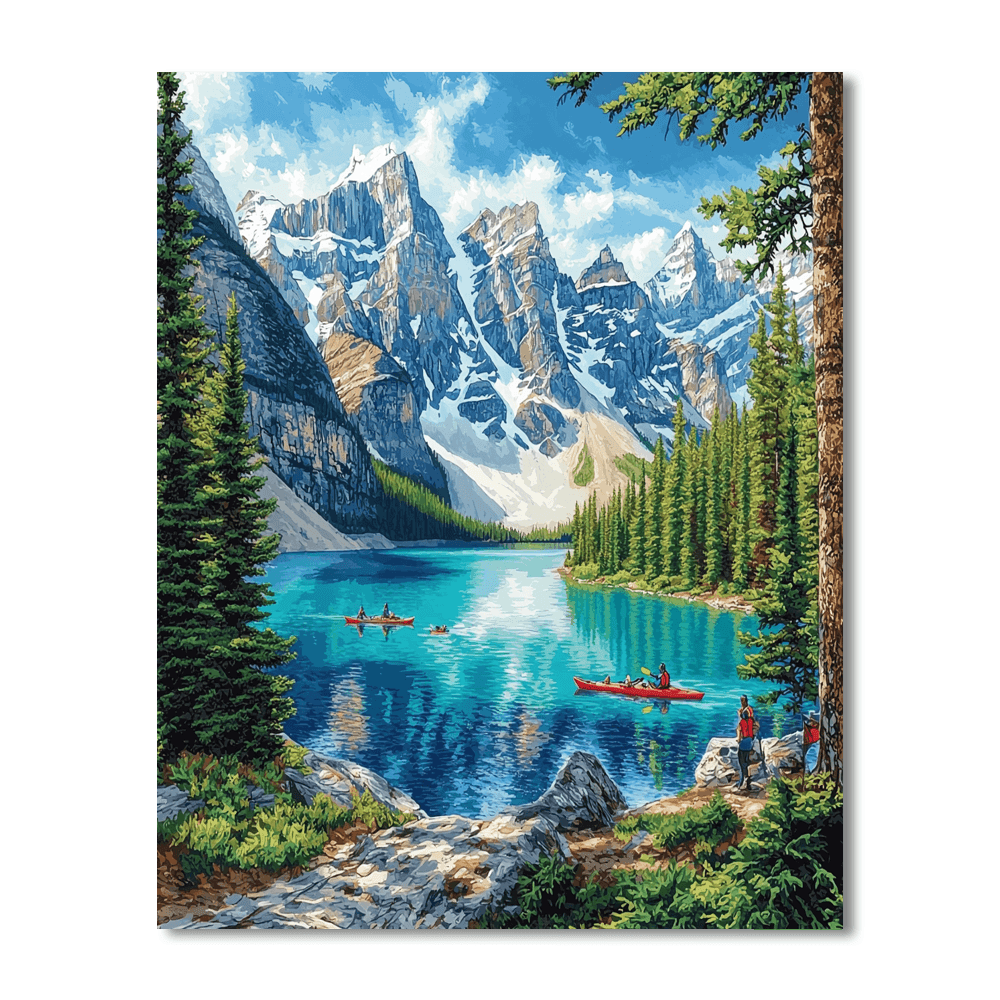 The Banff National Park Numbered Painting Kits