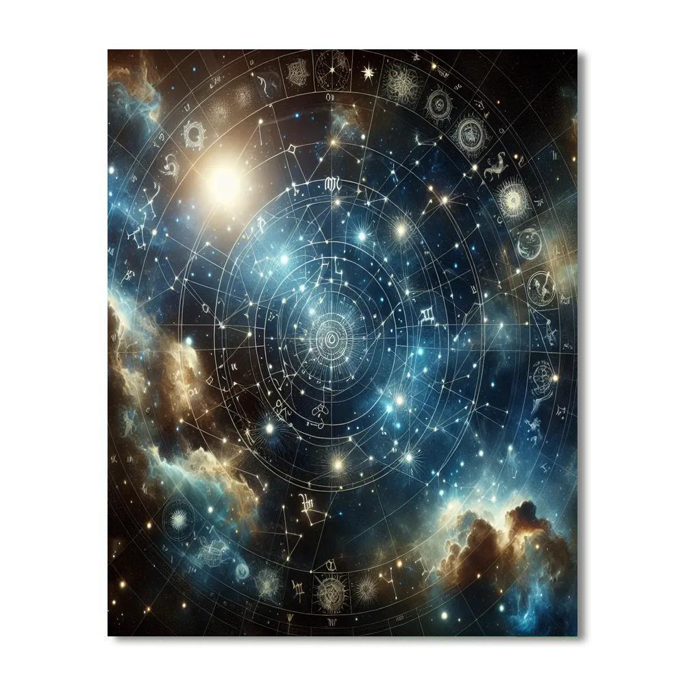 Celestial Constellation Chart Painting By Numbers Kit