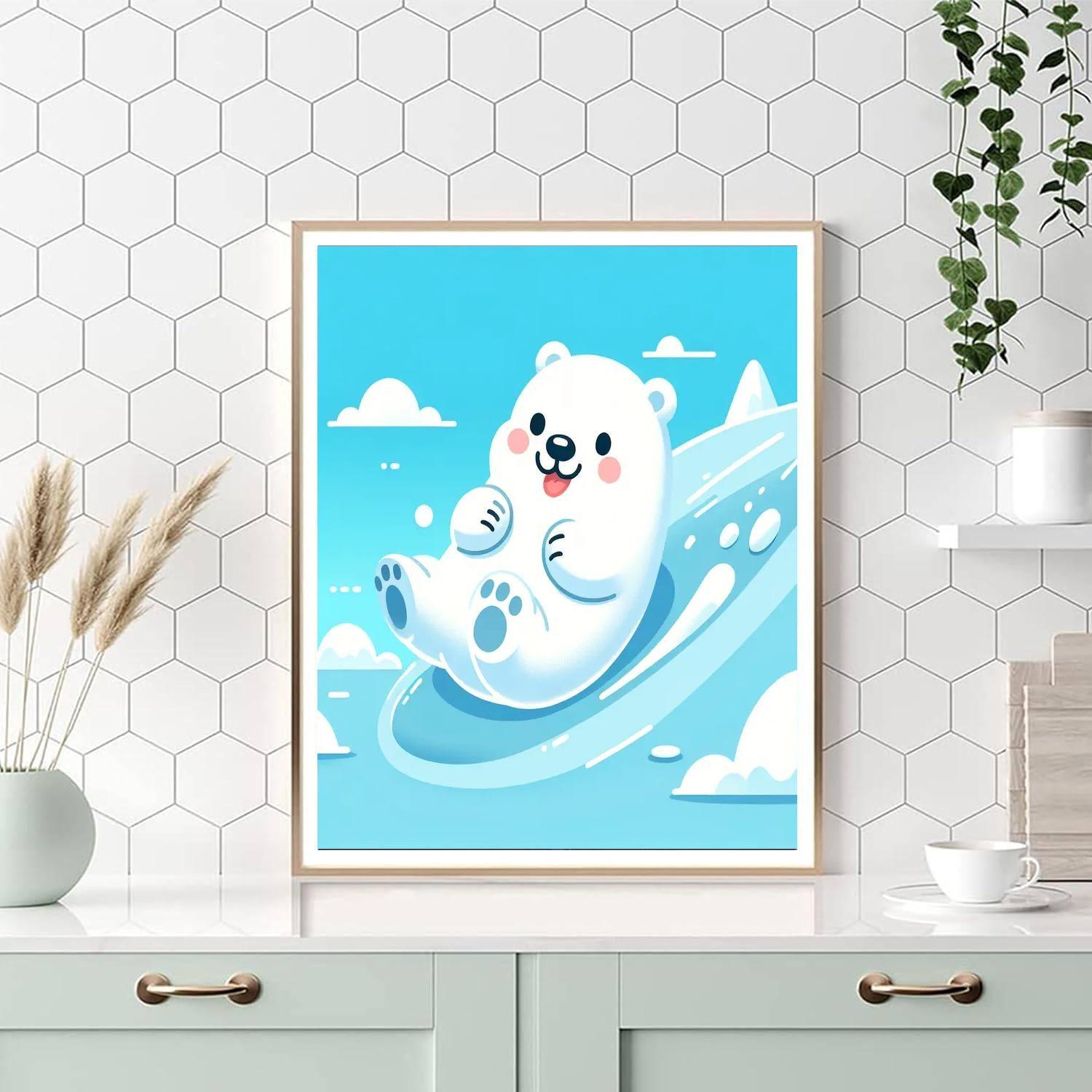 Silly Polar Bear Paint By Number