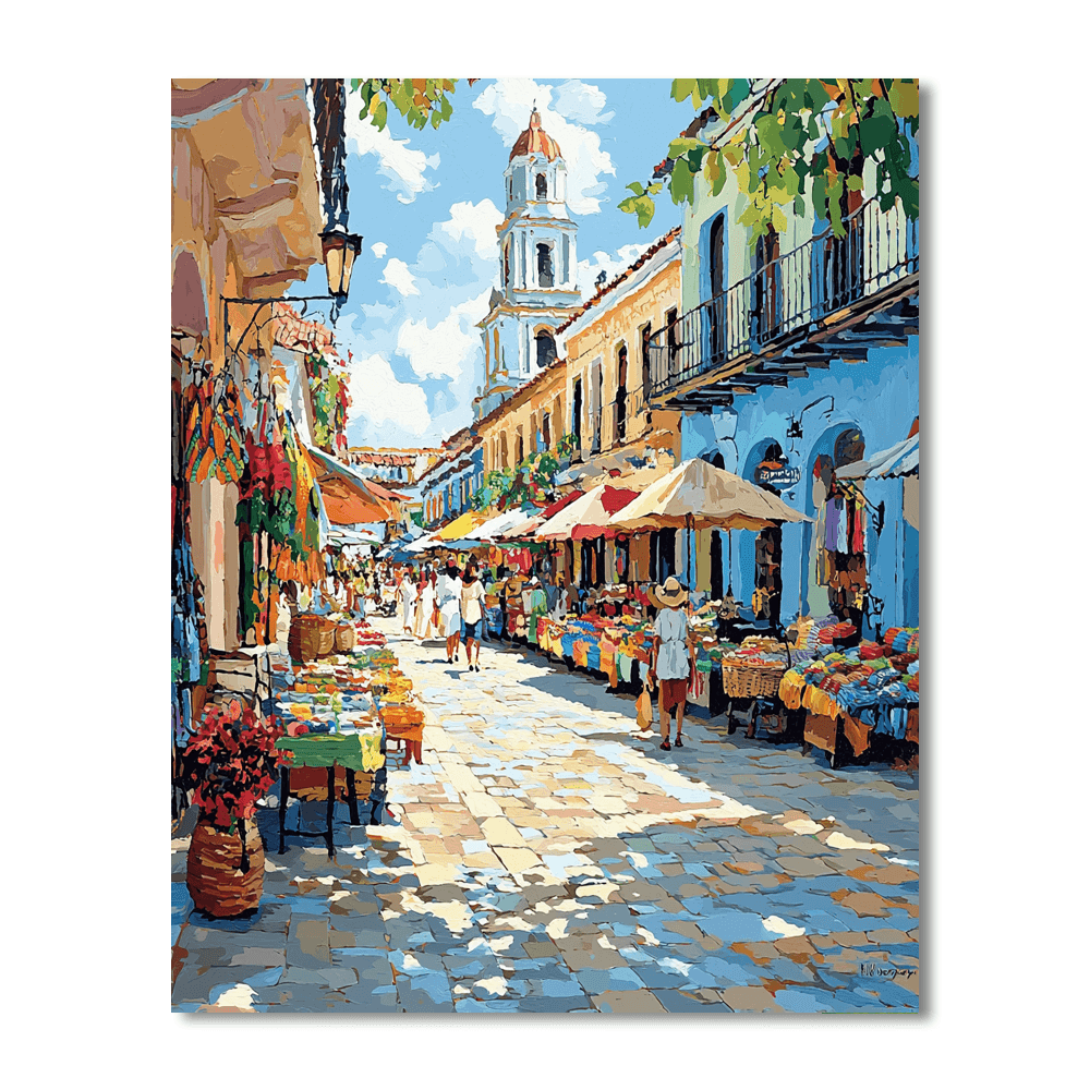 Historic Centre Of Oaxaca - Mexico Paint By Number