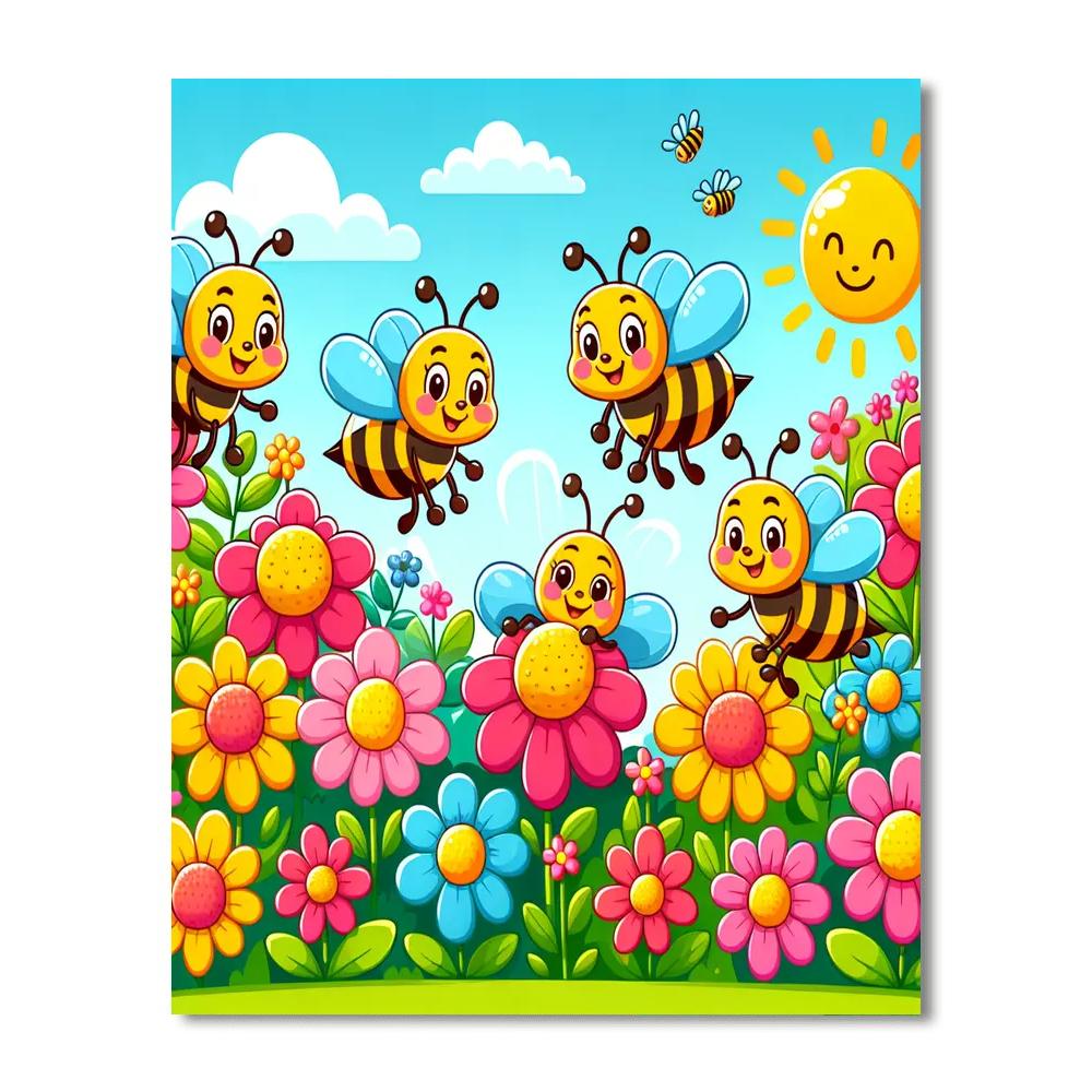 Busy Bee Workshop Painting By Numbers Kit