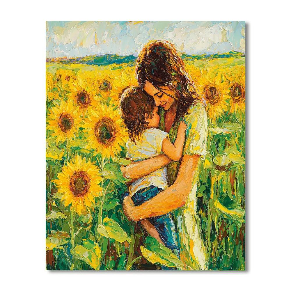 Mother’s Warm Embrace Number Painting