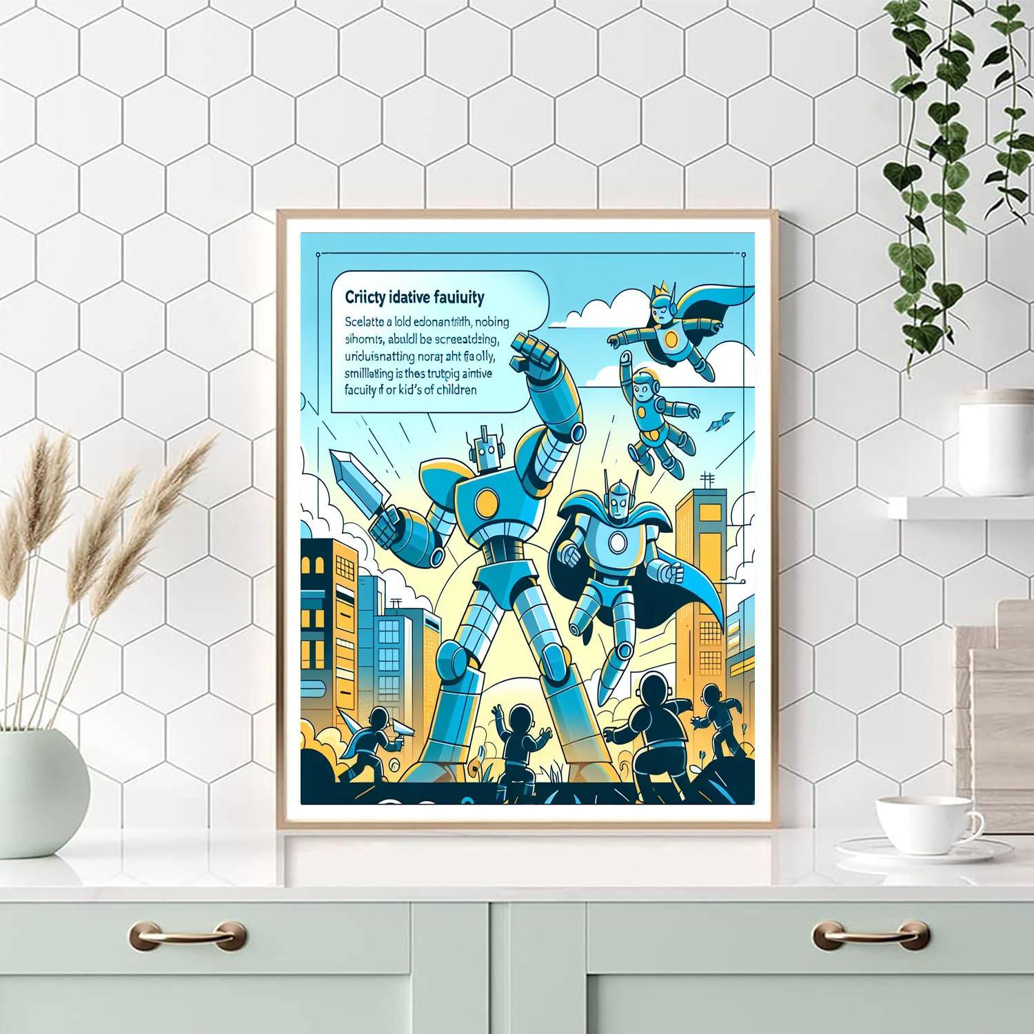 Robot Heroes Battle Numbered Painting Kits