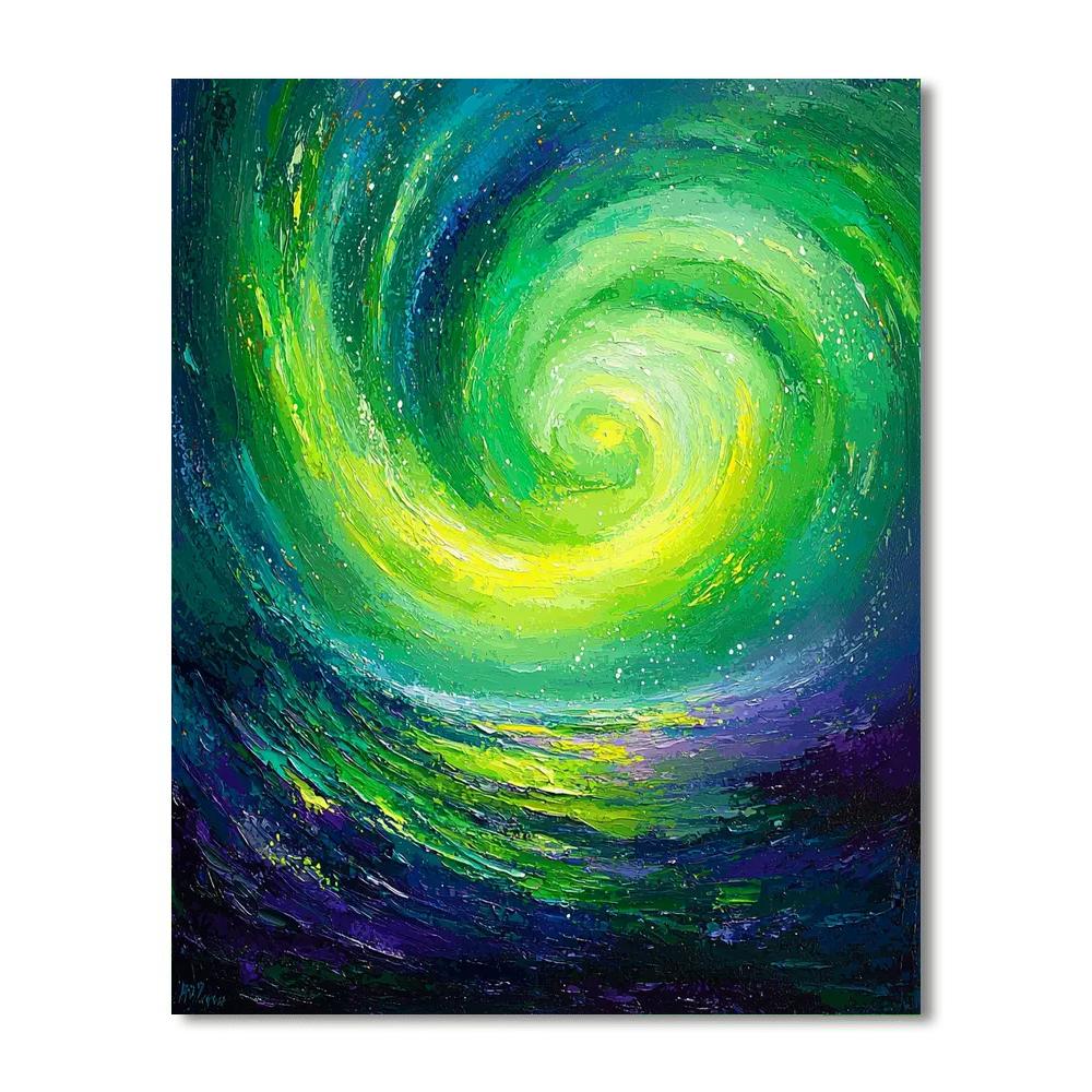 Georges Seurat Inspired Dreamy Aurora  Paint By Numbers Art