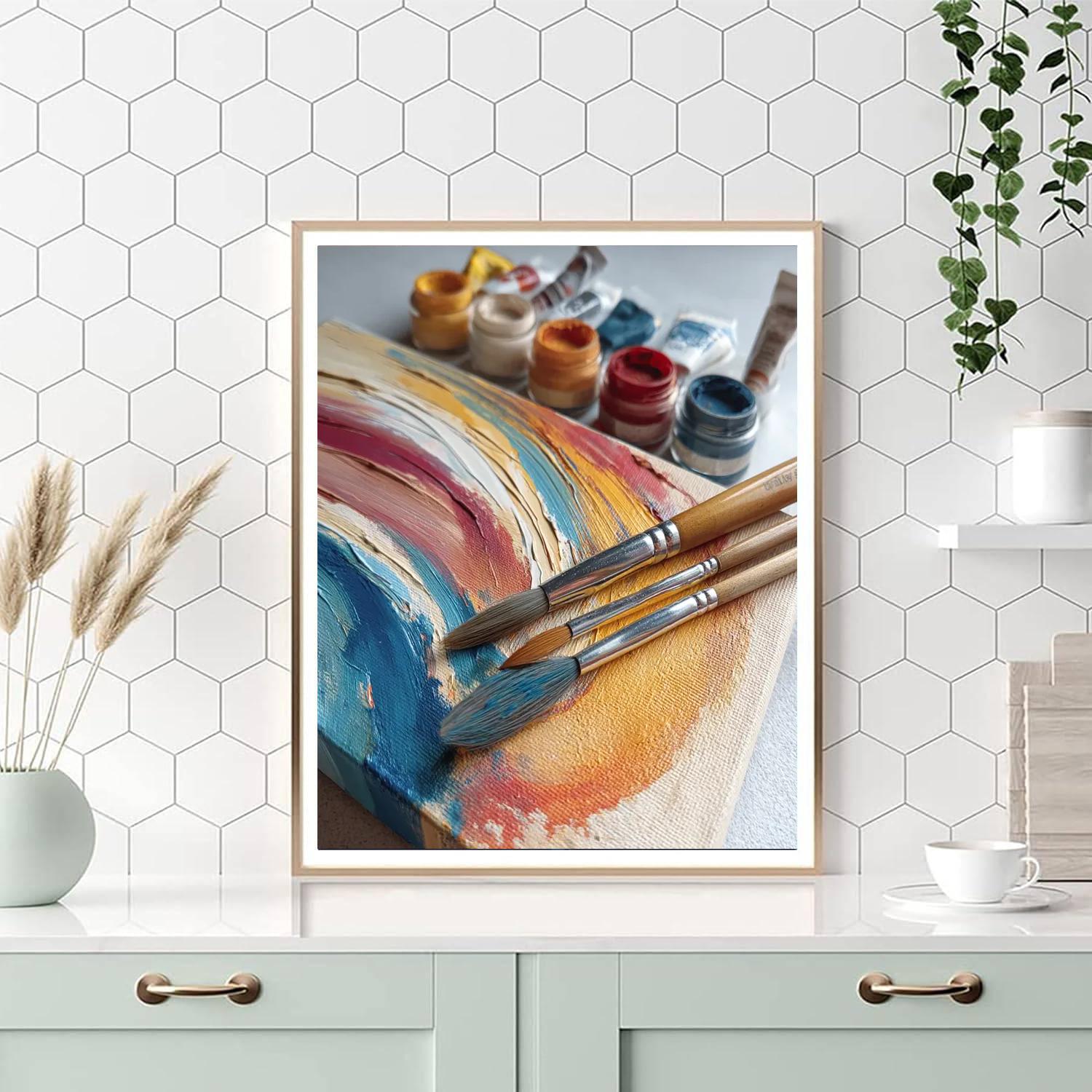 Mom's Love On The Canvas Number Painting