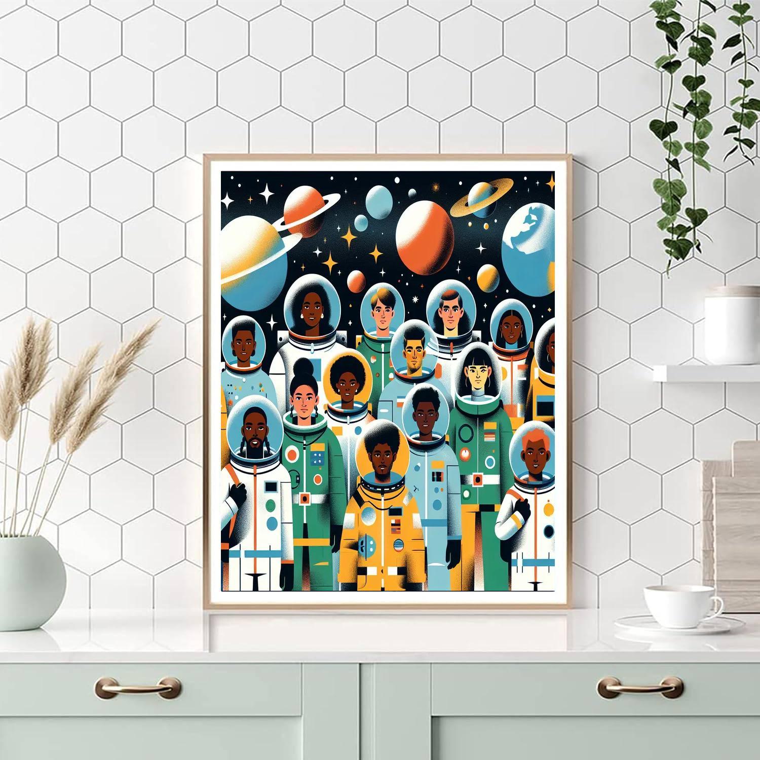Space Cadet Journey Painting By Numbers Kit