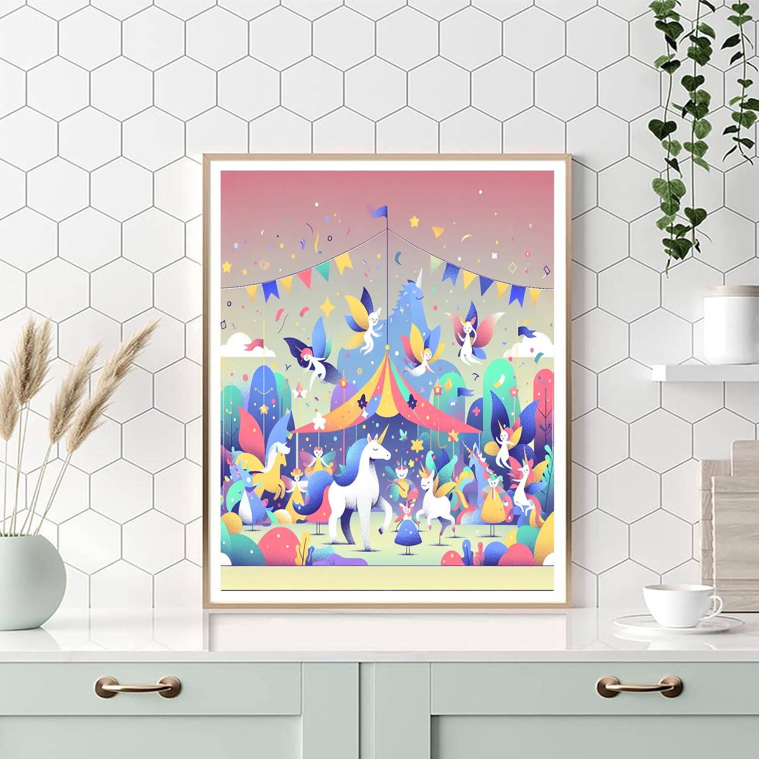 Festival Of Colorful Dreams Numbered Painting Kits