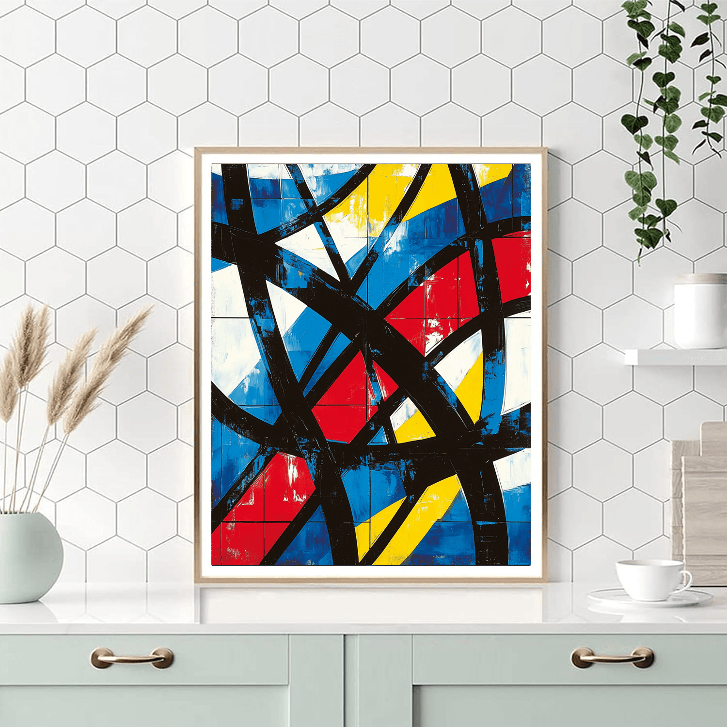 Piet Mondrian Inspired Retro Jazz Night  Paint By Color