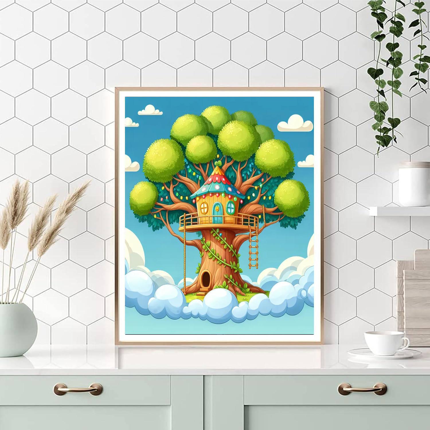 Sunny Day Treehouse Paint By Numbers Kits