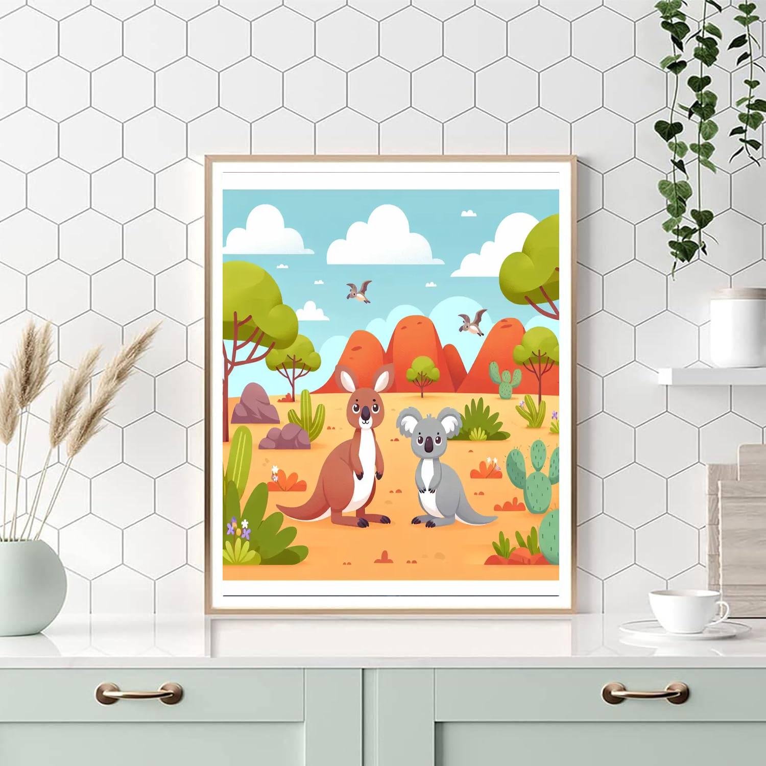 Outback Animal Adventure Number Painting