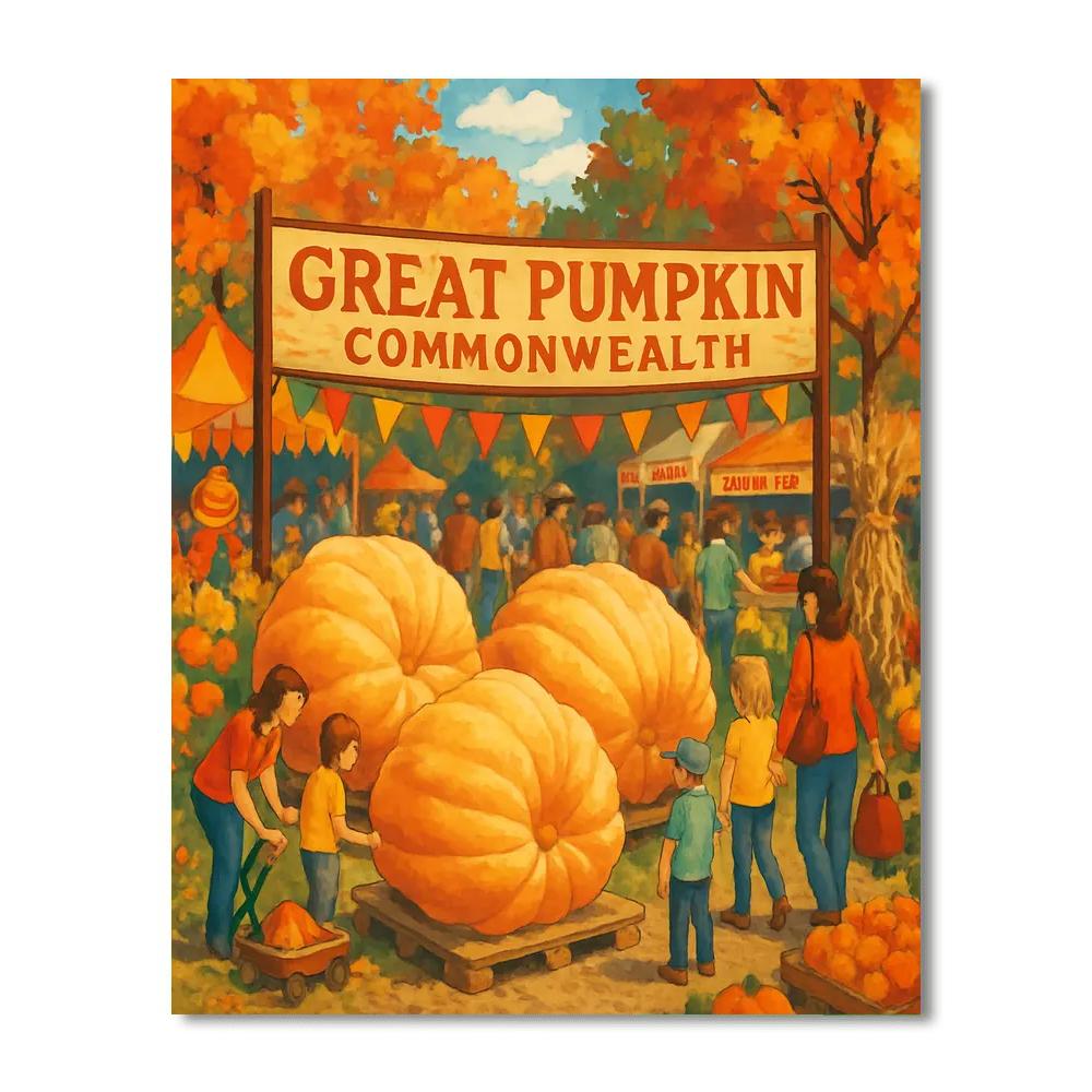 The Great Pumpkin Commonwealth Painting By Numbers Kit
