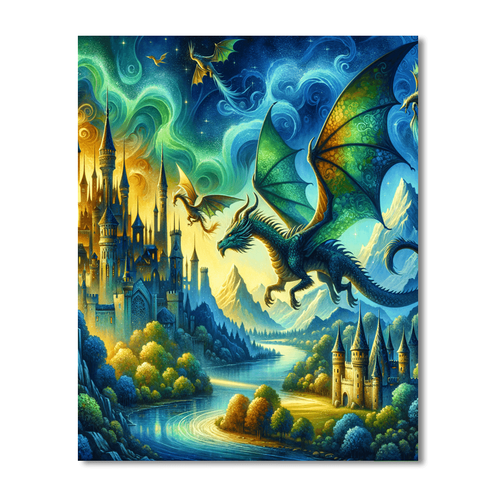 Fantasy Dreamscape Paint By Number