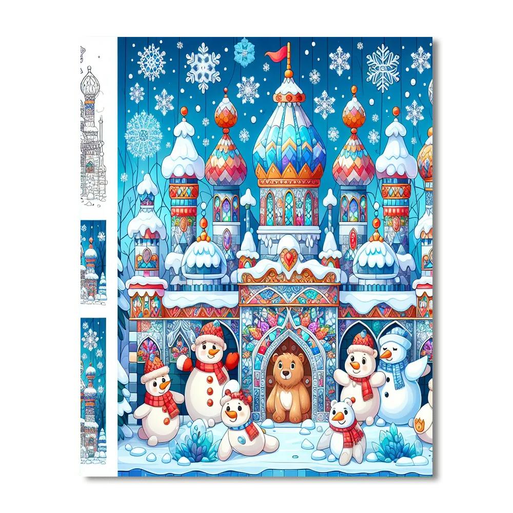 Mystical Ice Palace Numbered Painting Kits