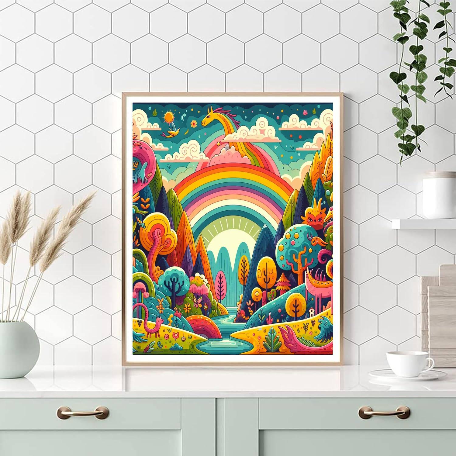 Rainbow Fantasy Paint By Color