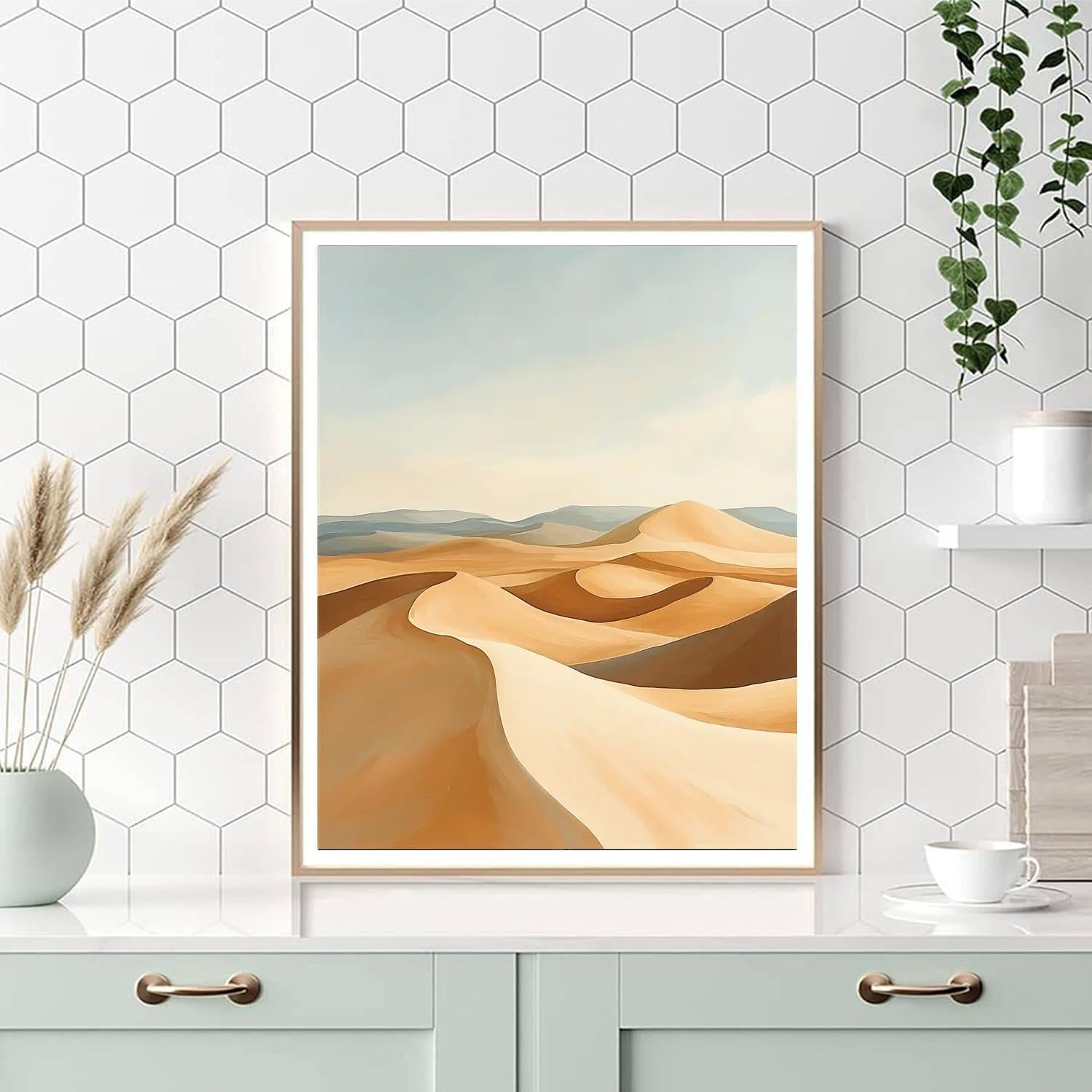 O'Keeffe Inspired Enigmatic Desert Dunes  Paint By Numbers