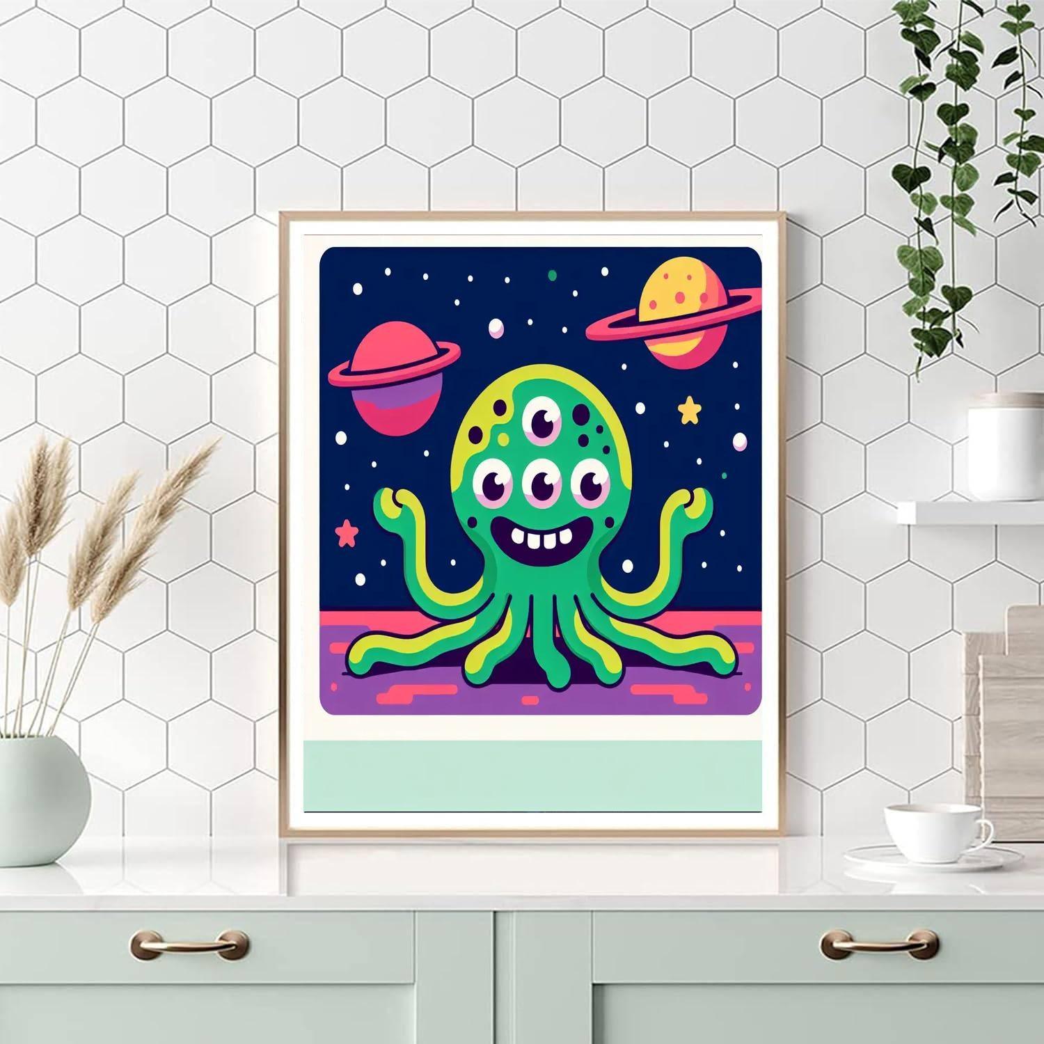 Alien Space Odyssey Paint By Color