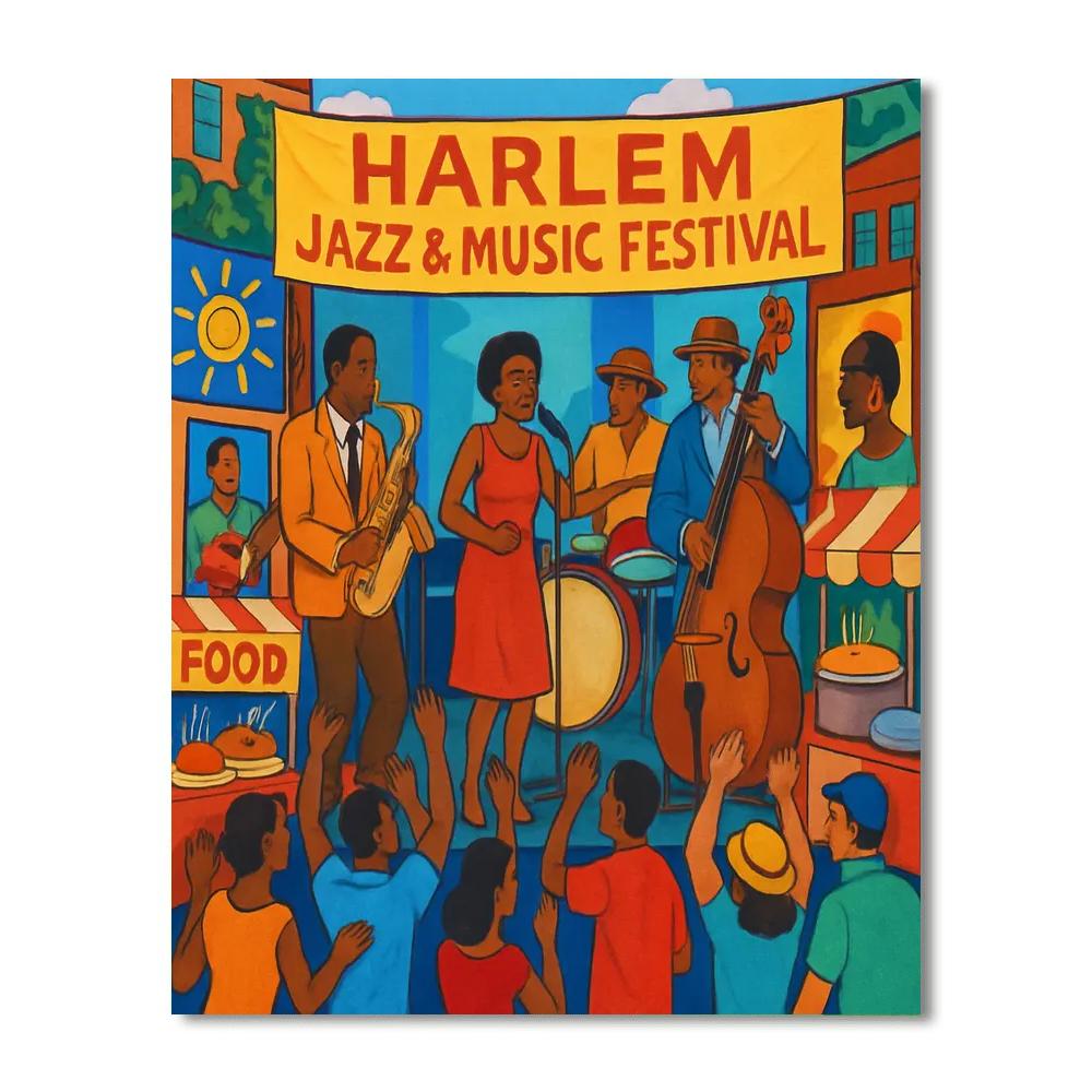 Harlem Jazz & Music Festival - United States Numbered Painting Kits