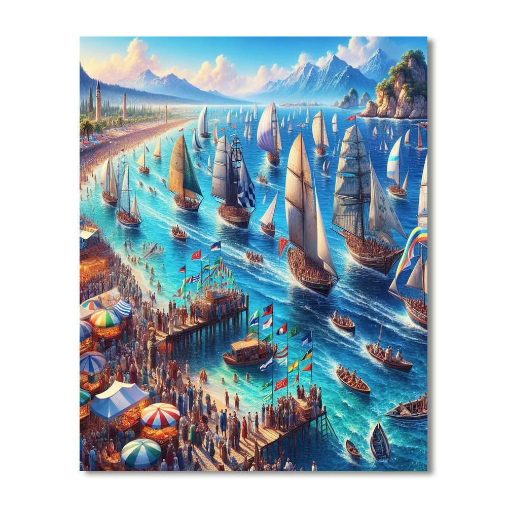 Festival Of Sails - Geelong Paint By Numbers Art