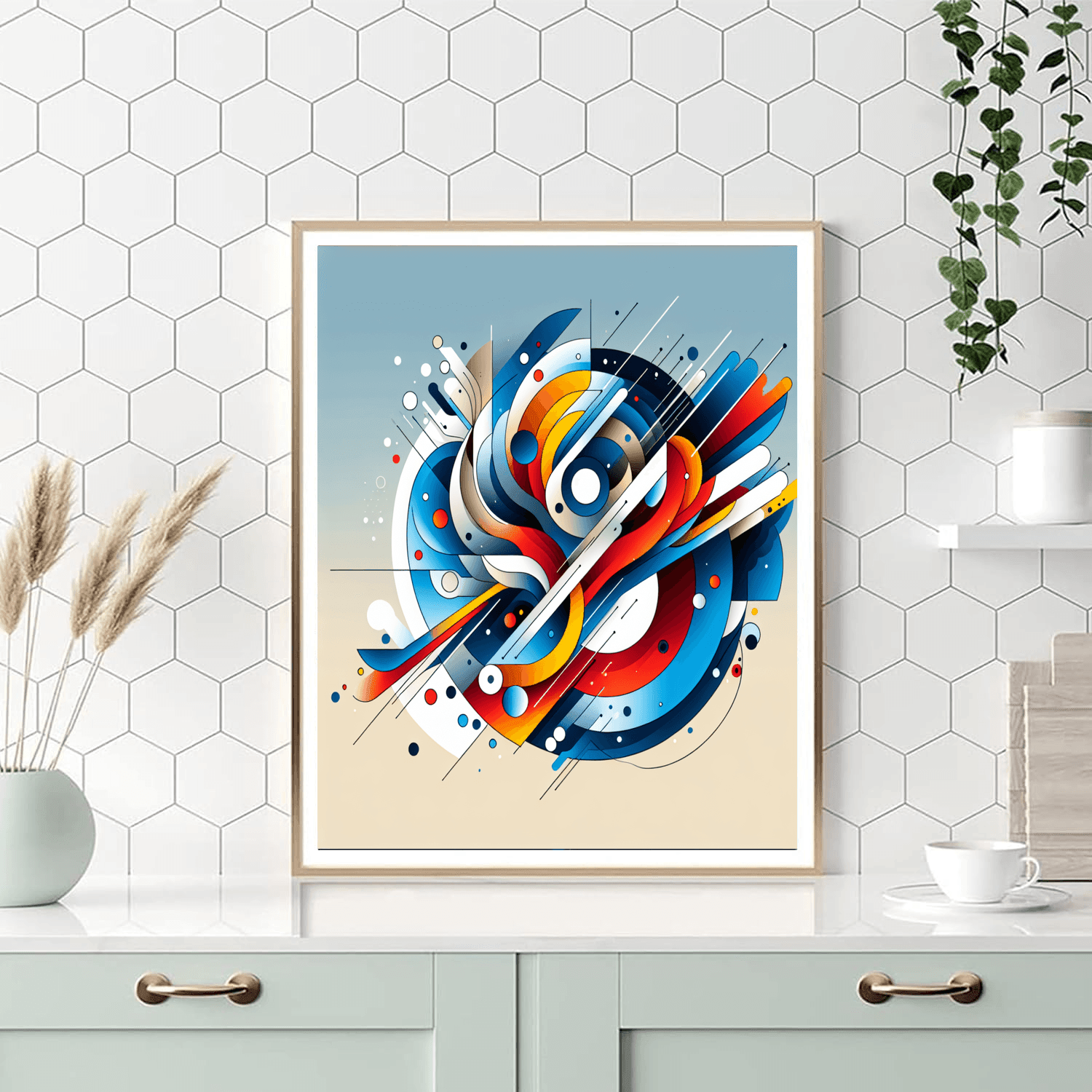 Dynamic Modern Abstraction DIY Paint By Numbers
