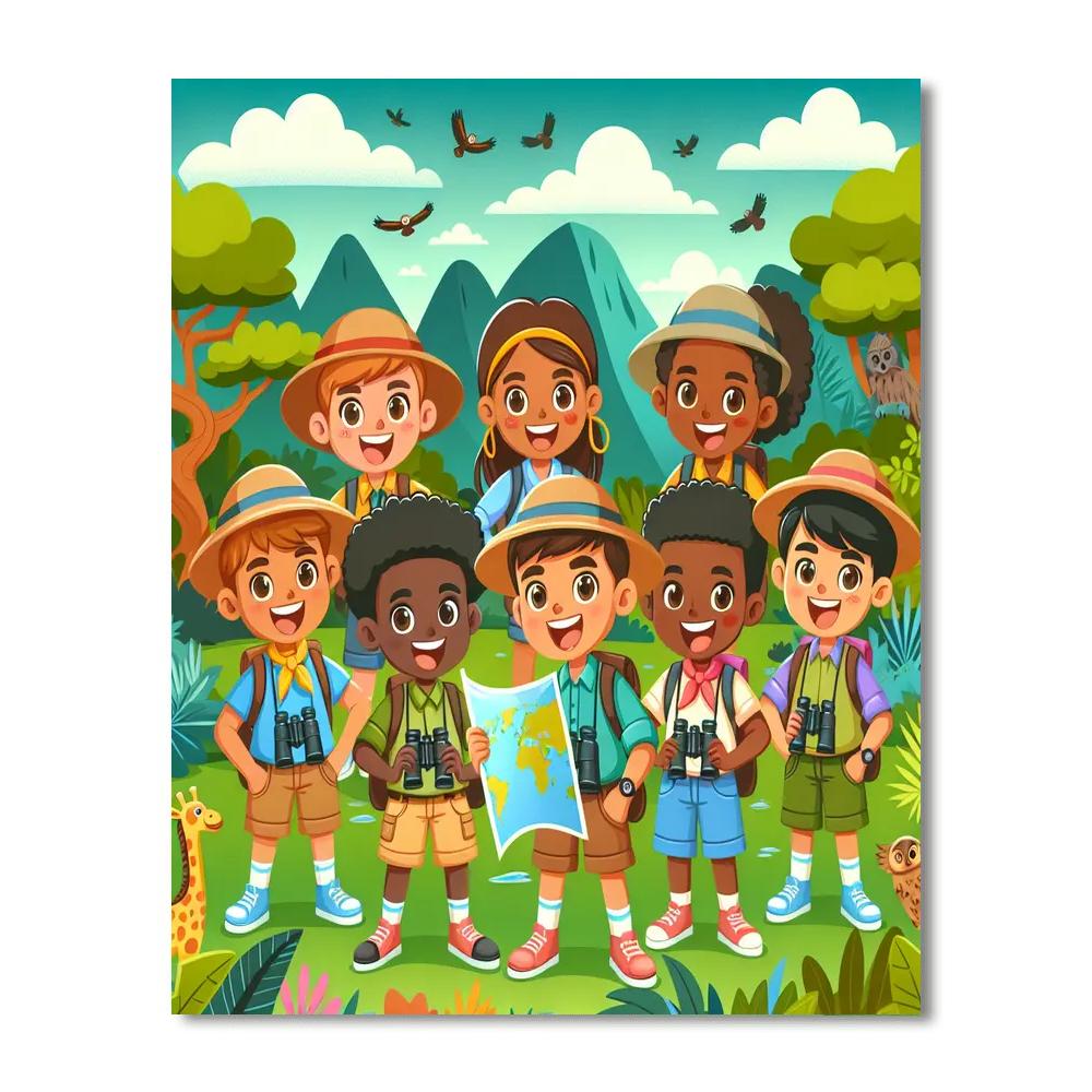 Epic Explorers Painting Number Kit