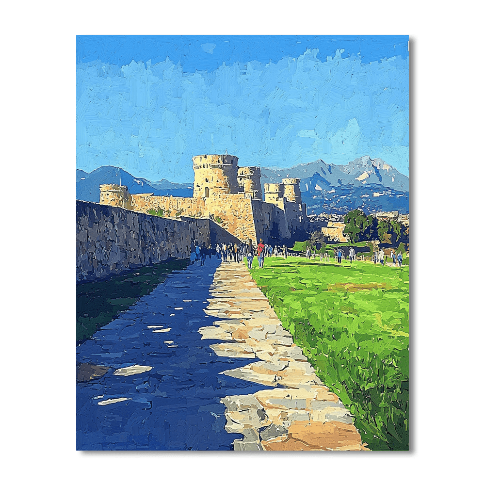 La Ciudadela De Jaca Painting By Numbers Kit