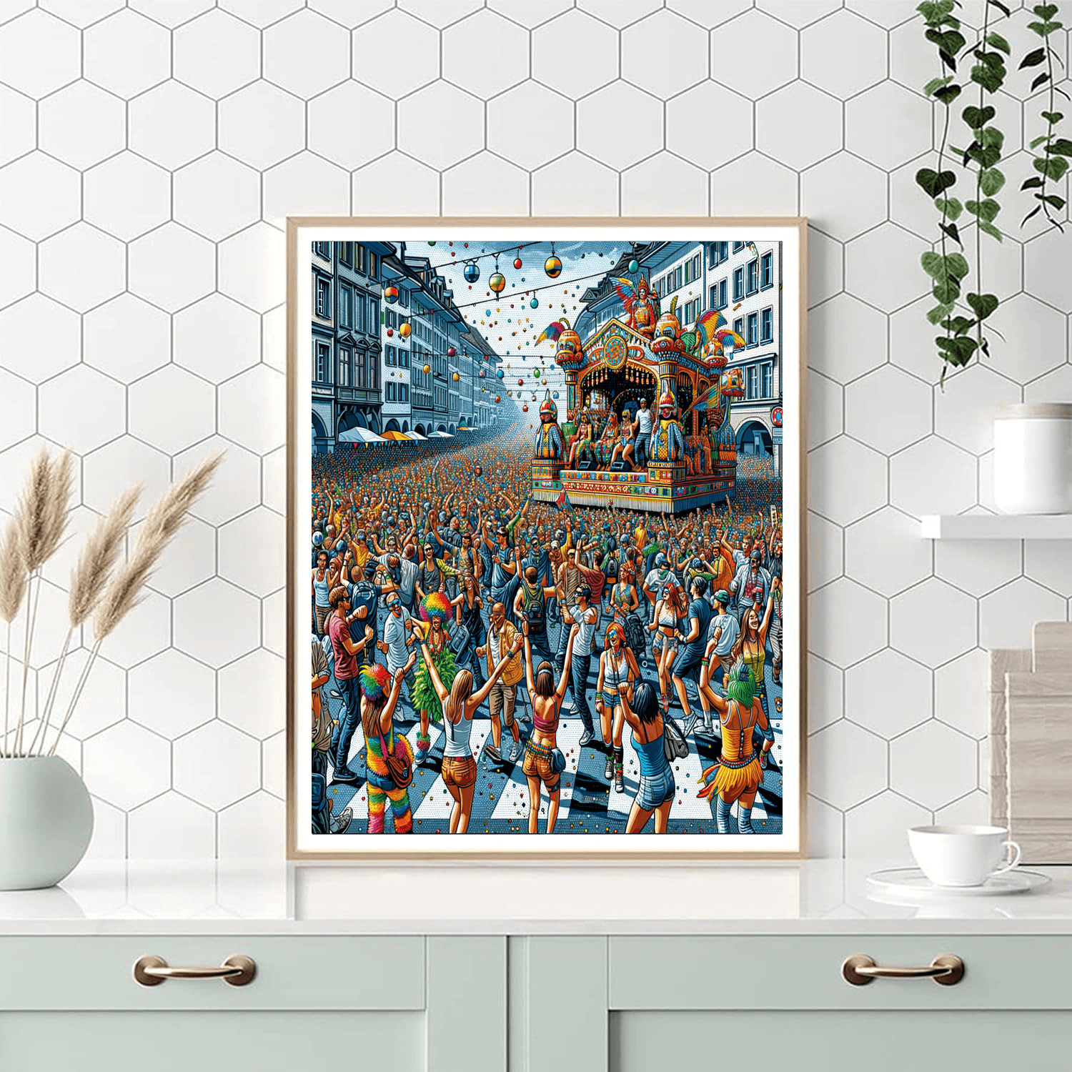 Zürich Street Parade - DIY Painting By Numbers Kit - Artistry Rack