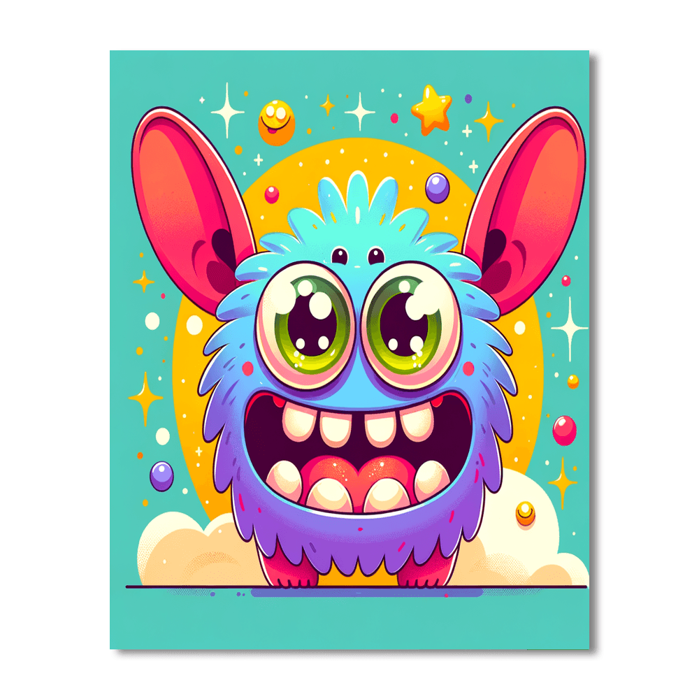 Silly Monster Adventure Numbered Painting Kits