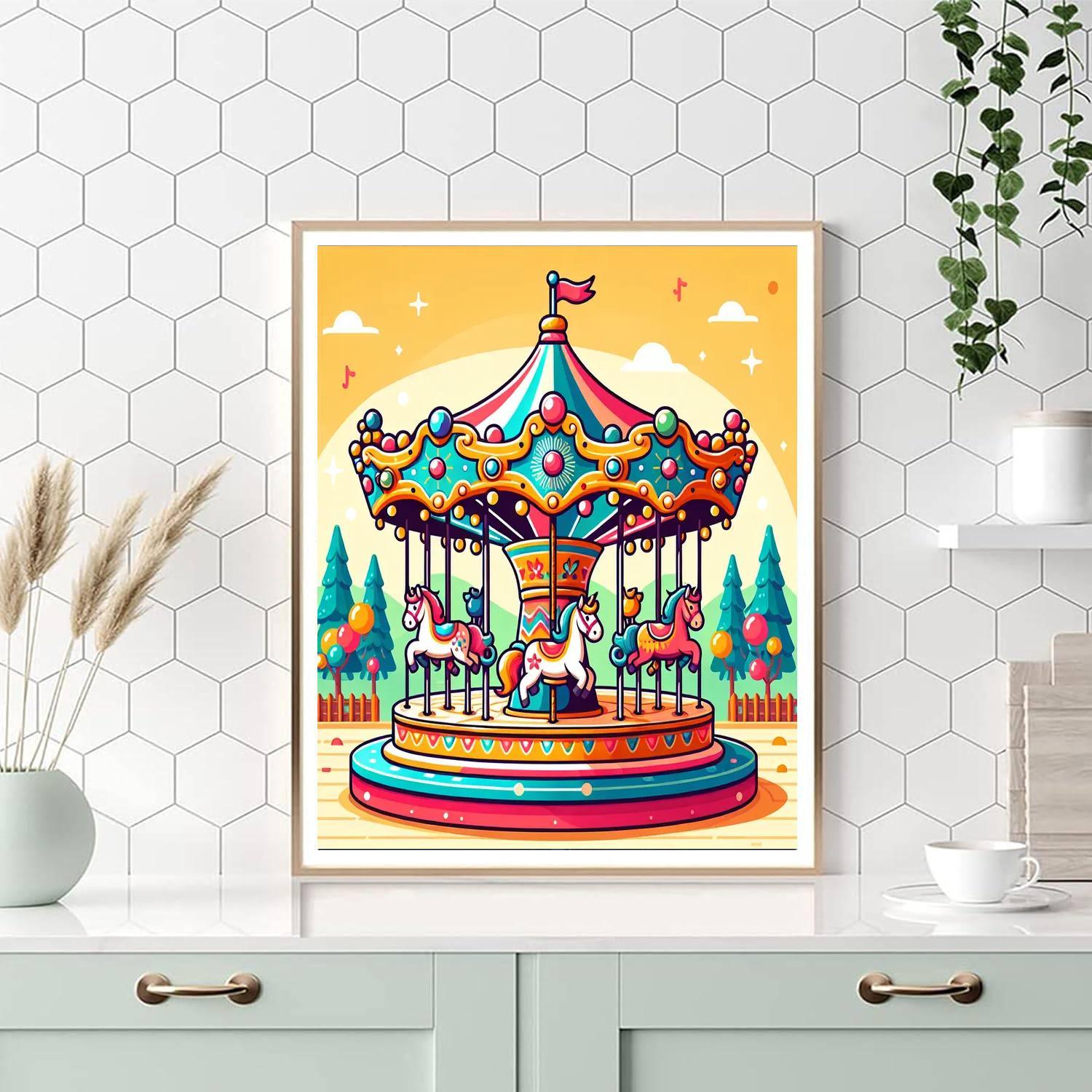 Paint Carousel Creative Carousel - DIY Painting By Numbers Kit – Artistry Rack