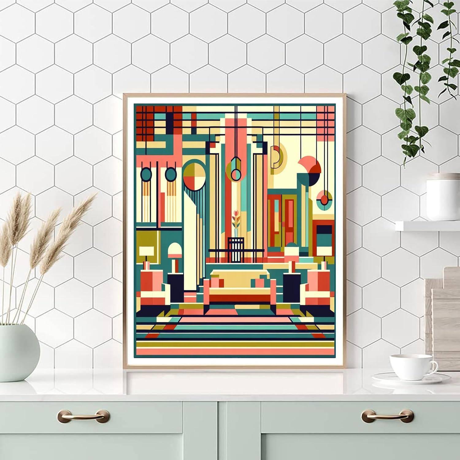 Art Deco Wonderland Numbered Painting Kits