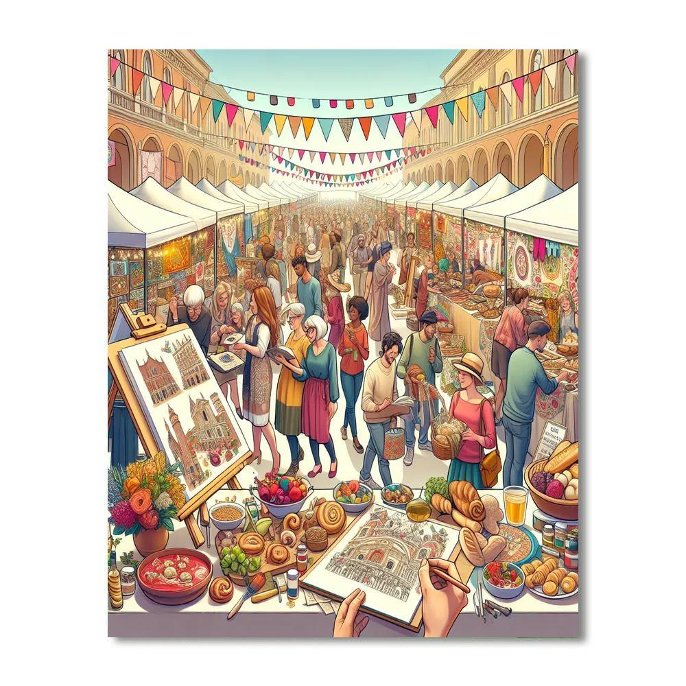 Bologna Fairs And Festivals Paint By Color