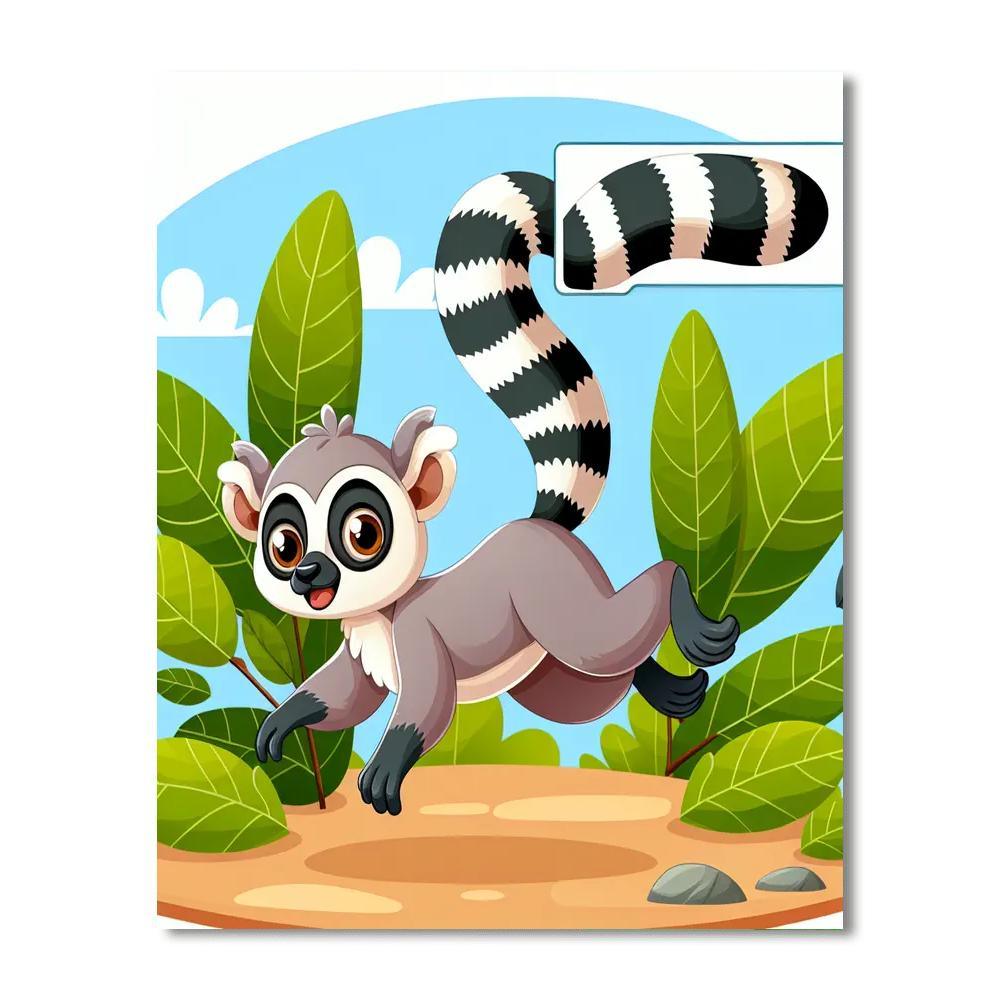 Leaping Lemur Paint By Color