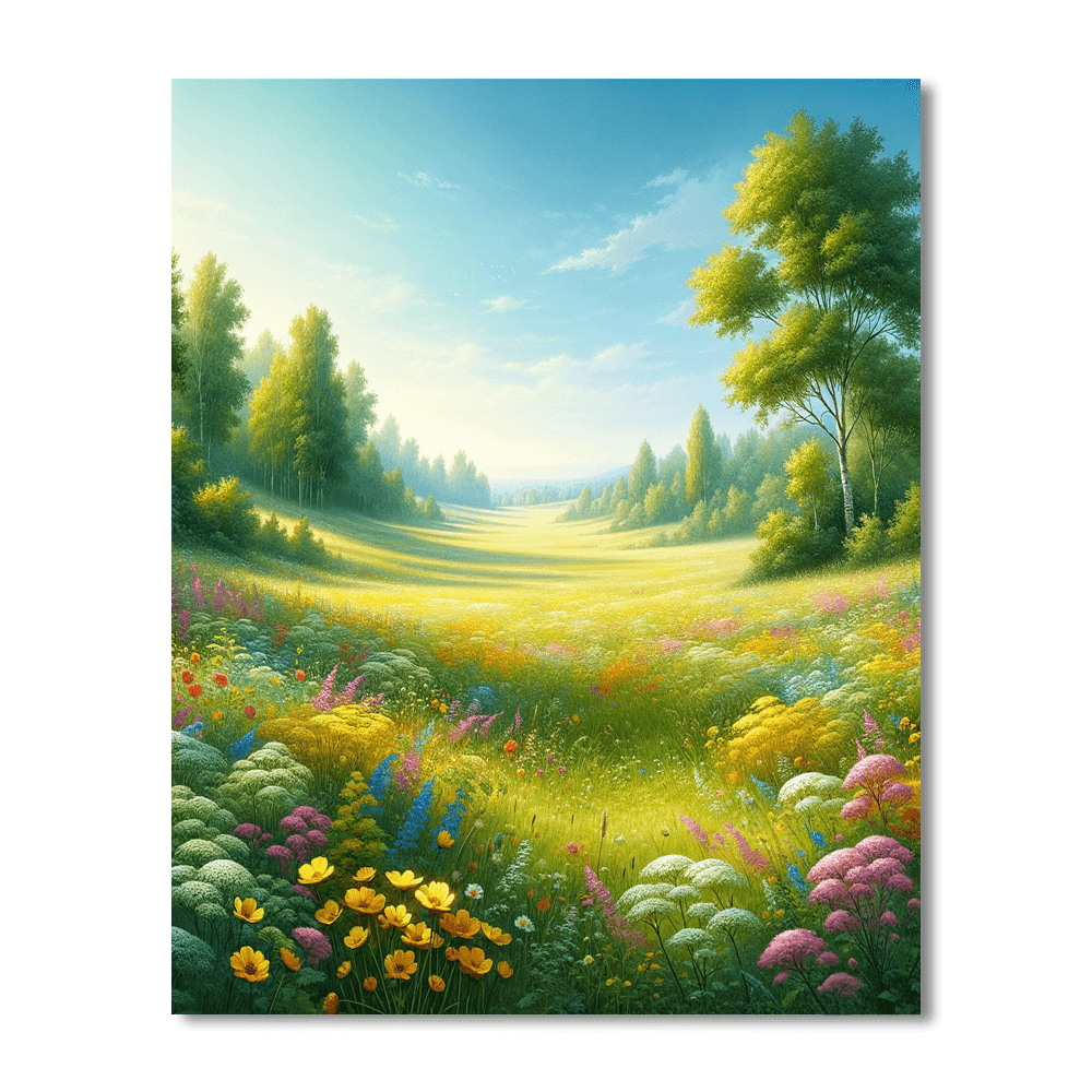 Whispering Meadow Number Painting