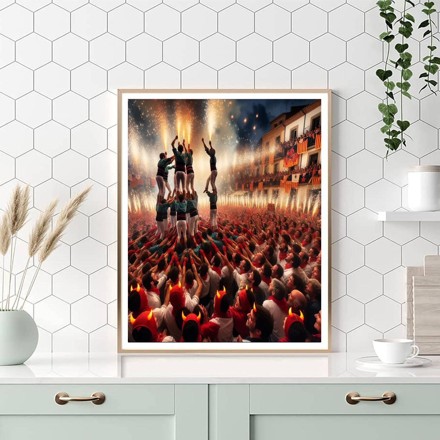 La Mercè Festival - Barcelona, Spain Paint By Number