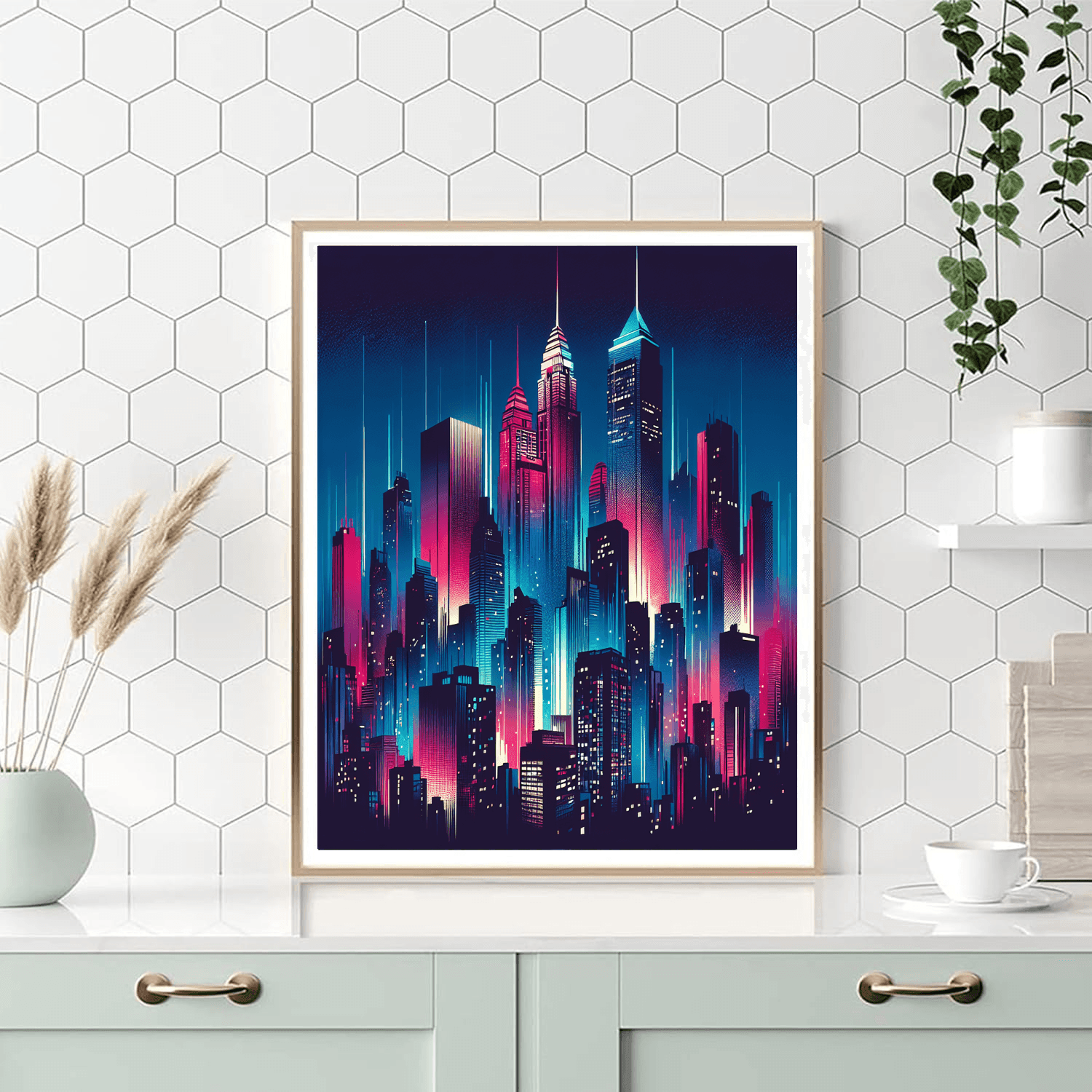 Bright City Lights Painting Number Kit