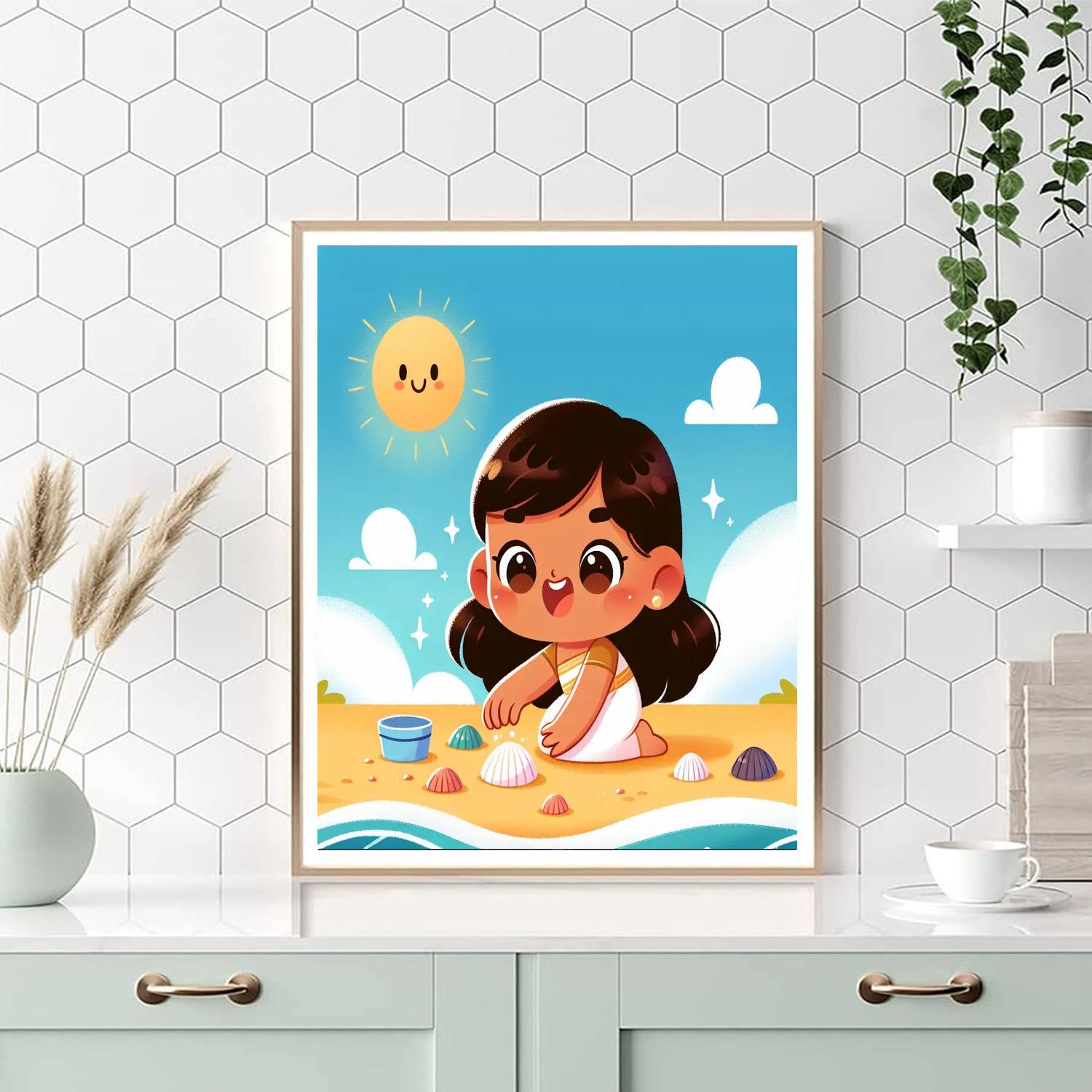 Seaside Shell Collector Numbered Painting Kits