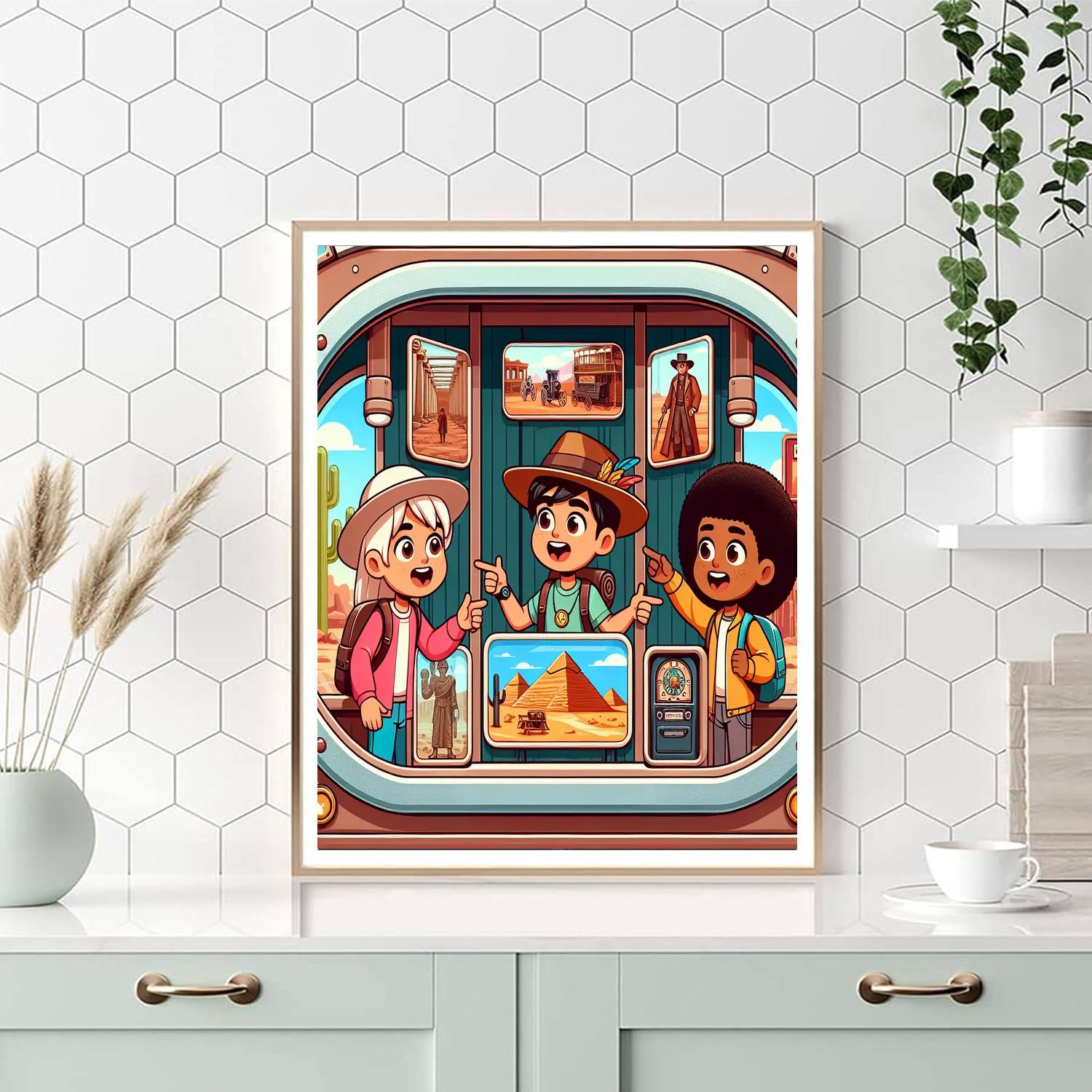 Time Travelers' Odyssey Numbered Painting Kits