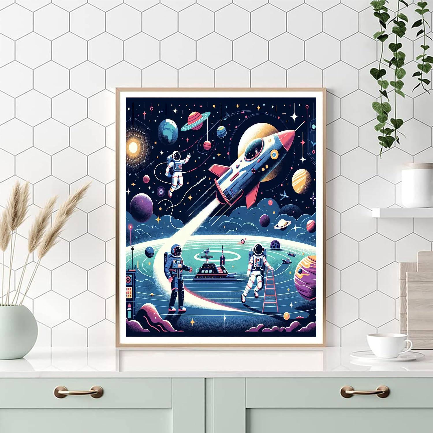 Space Exploration Voyage Paint By Number