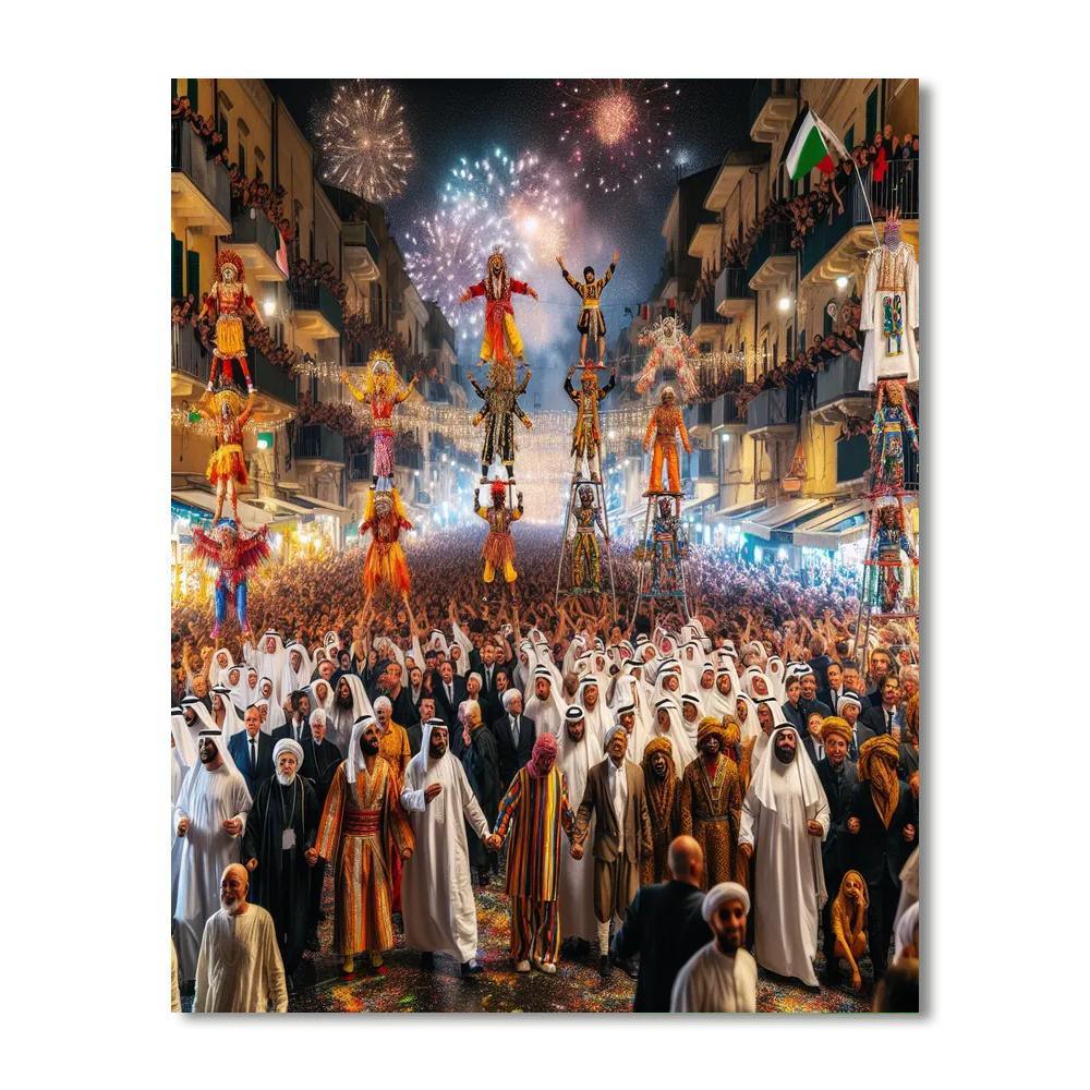 La Merce Festival Paint By Numbers Art