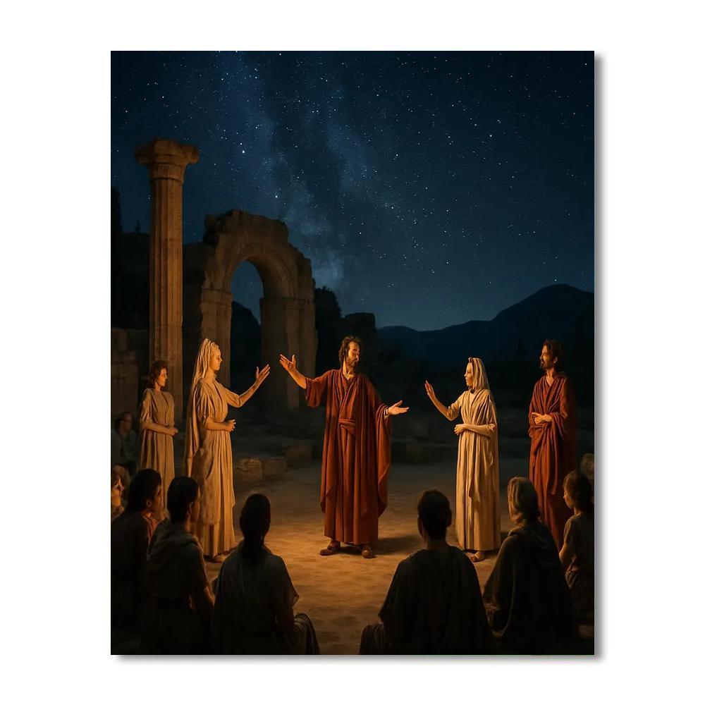 International Festival Of Ancient Greek Drama Number Painting