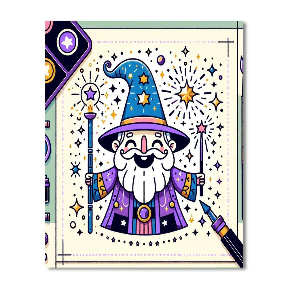 Giggle-box Wizard DIY Paint By Numbers