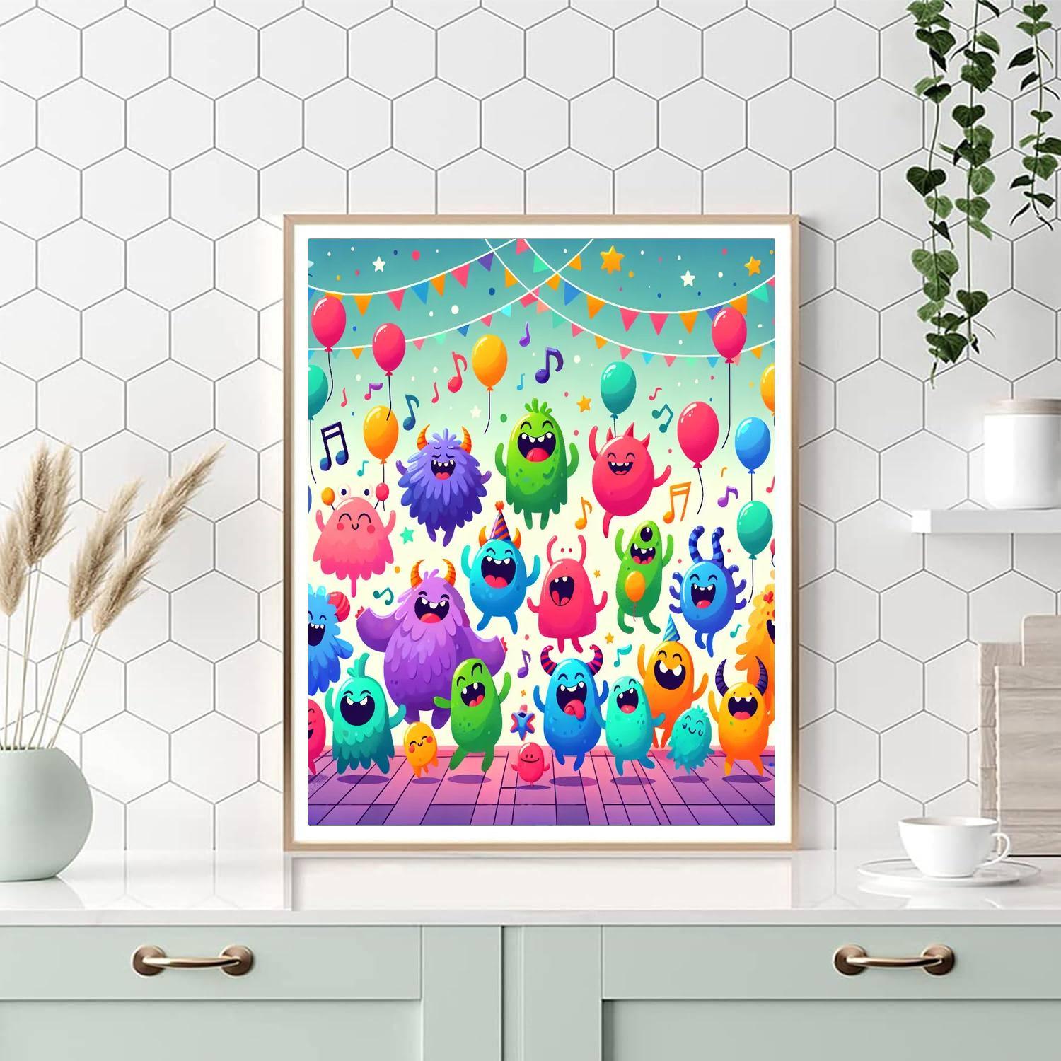Kooky Monster Dance Party Paint By Numbers Kits