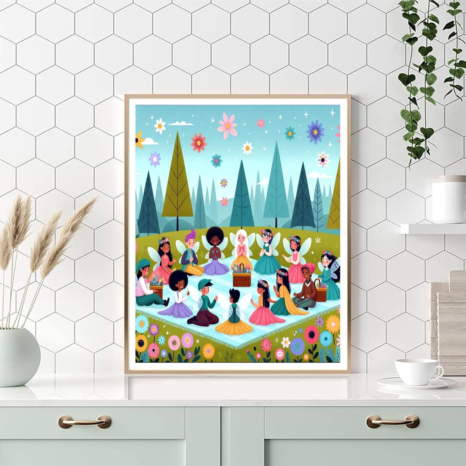 Fairy Forest Picnic Paint By Number