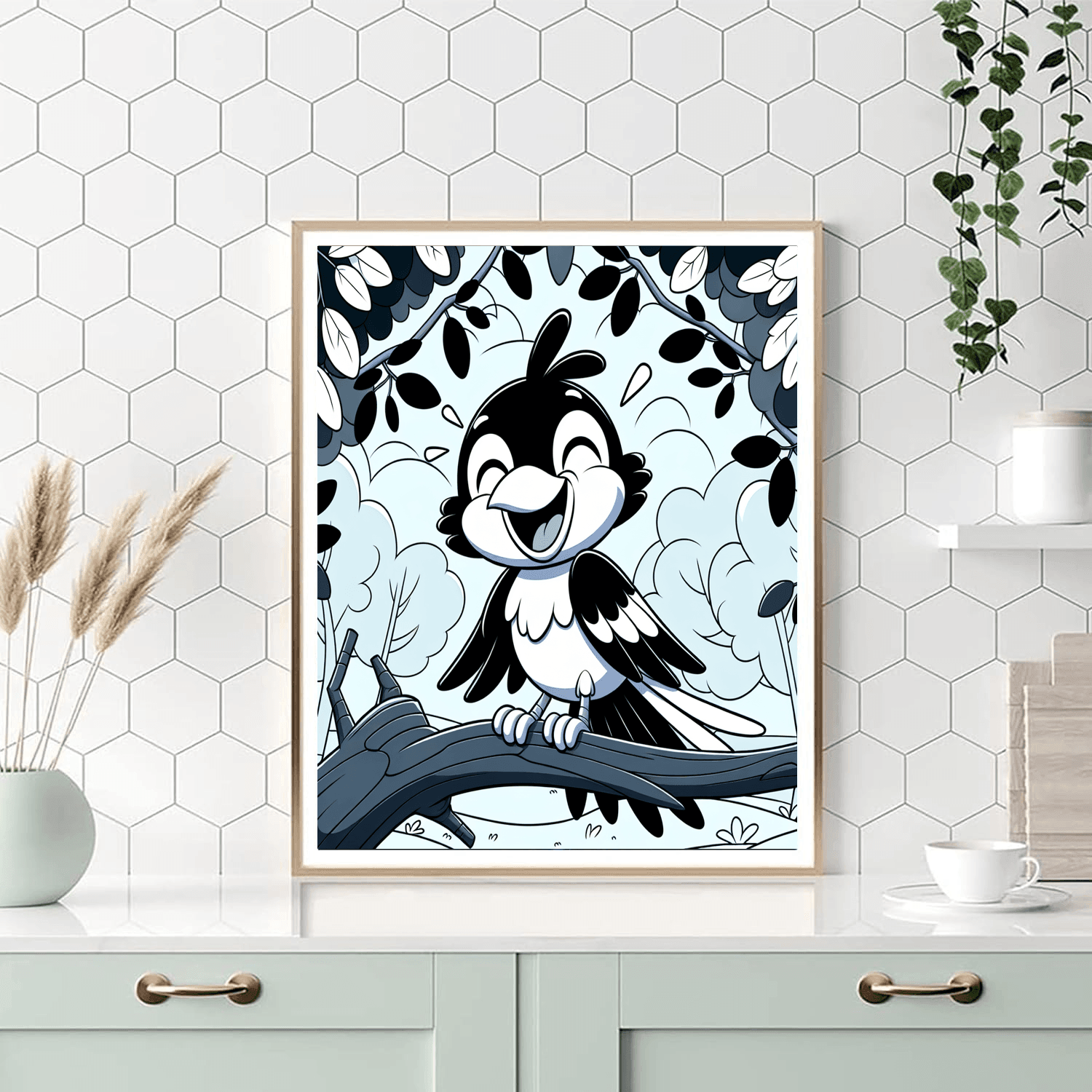 Merry Magpie Painting By Numbers Kit