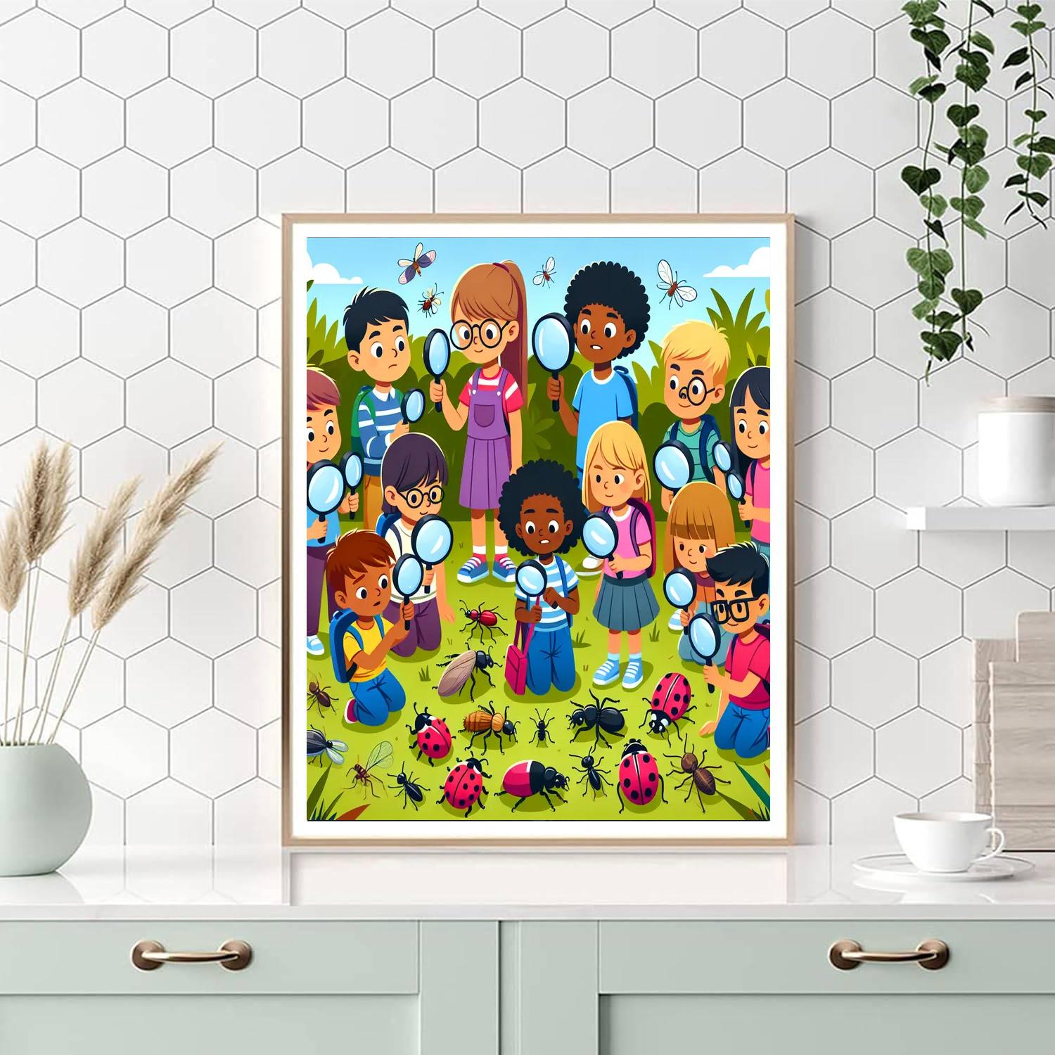 Creepy Crawly Critter Hunt Numbered Painting Kits